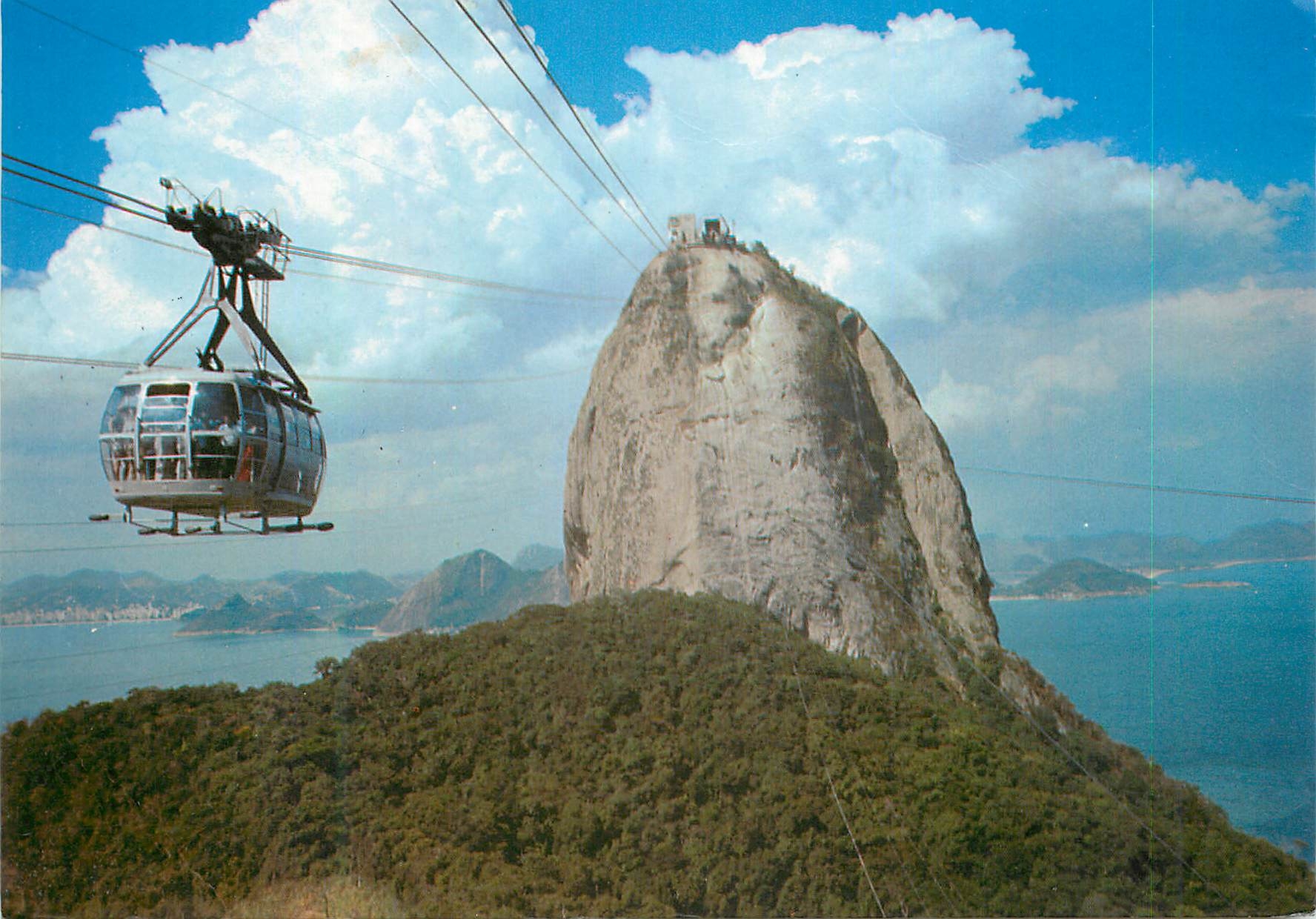 CPM Brasil Turistico The Wonderful City The Cable Car of Sugar Loaf 