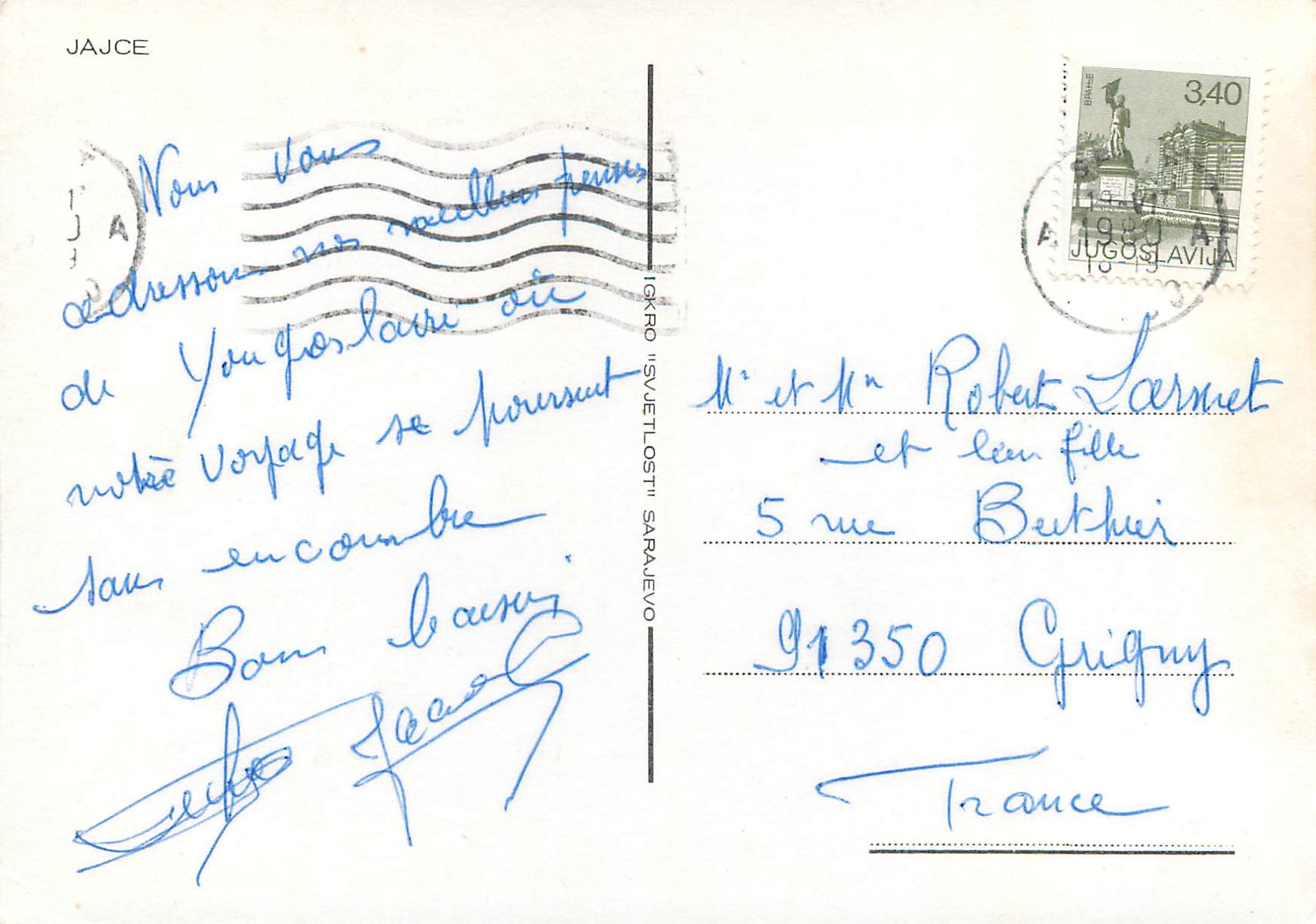 CPM Jajce  — Rückseite