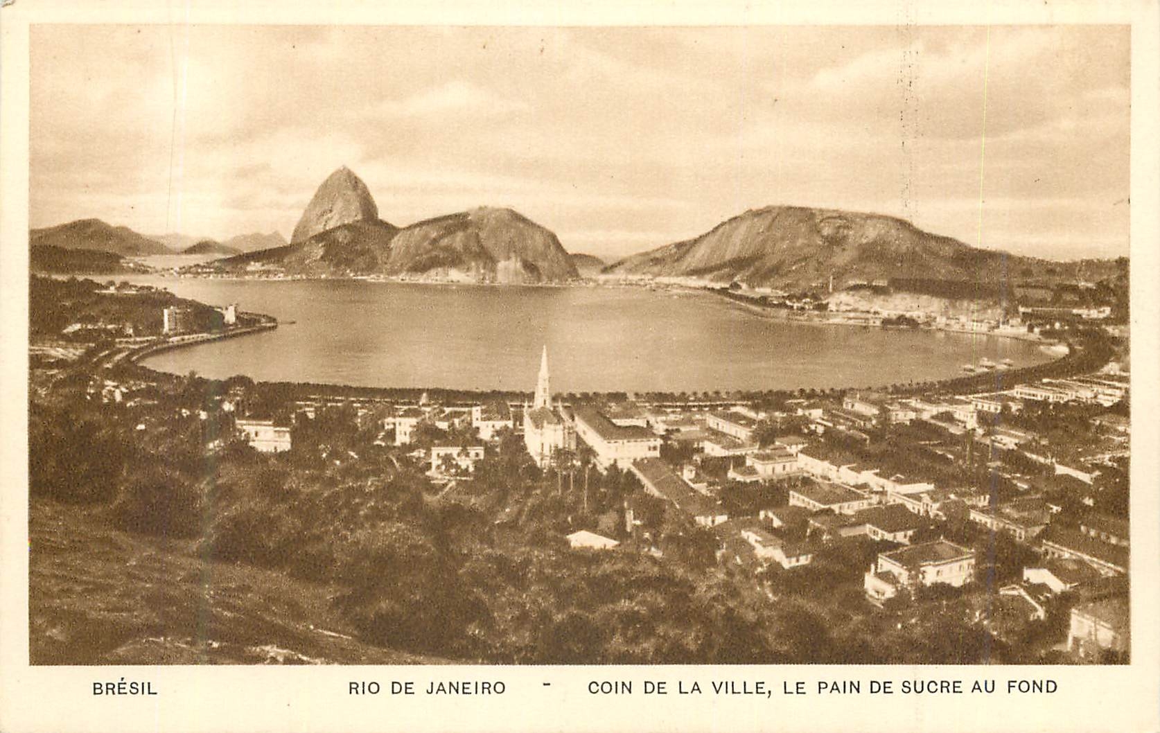 CPA Rio de Janeiro Coin de la Ville Le Pain de Sucre au fond 