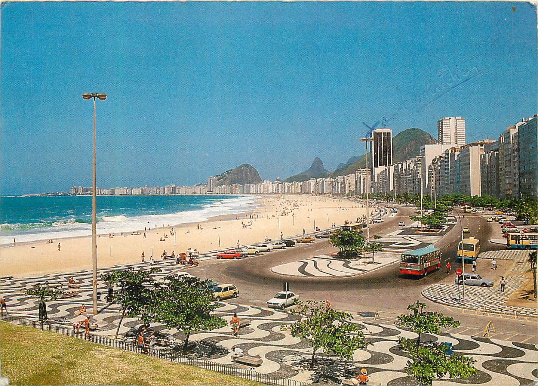 CPM Rio de Janeiro Turistico Brasil Copacabana Beach 