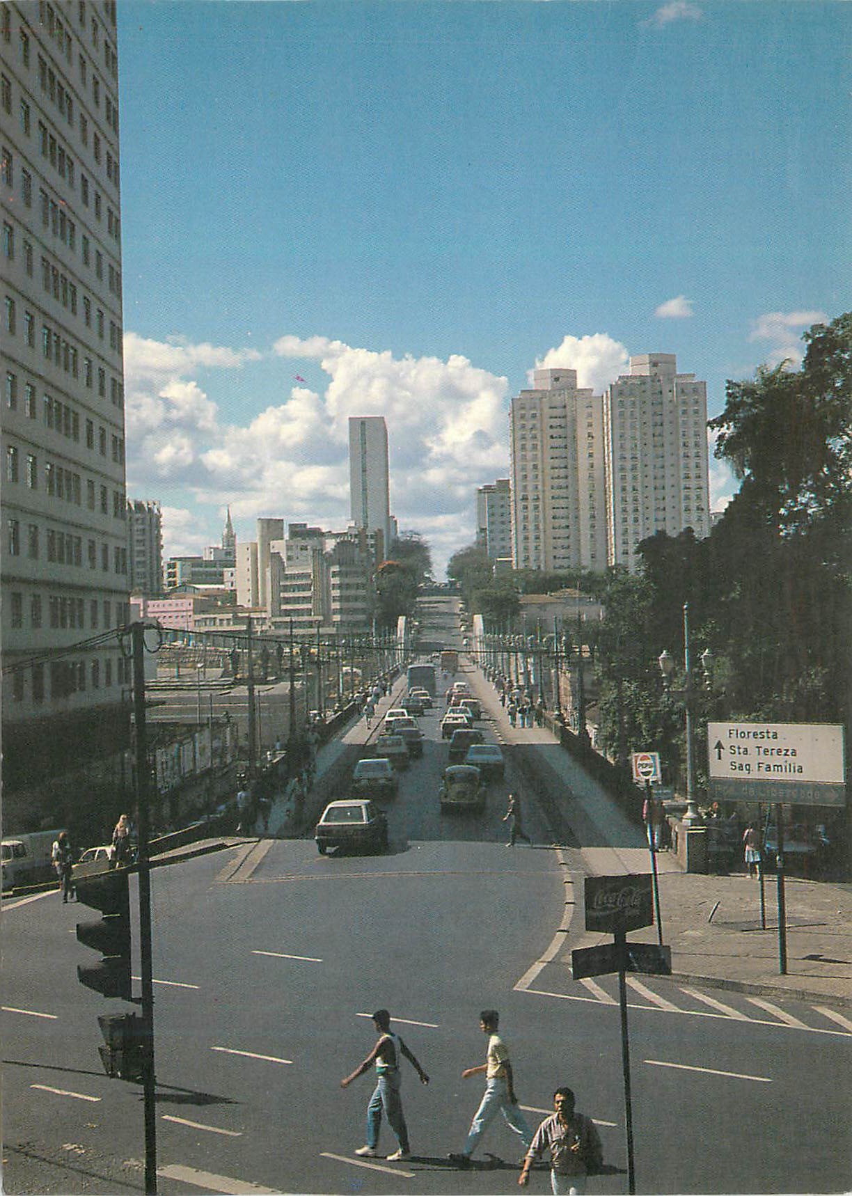 CPM Belo Horizonte Vista parcial Viaduto Ste Tereza 