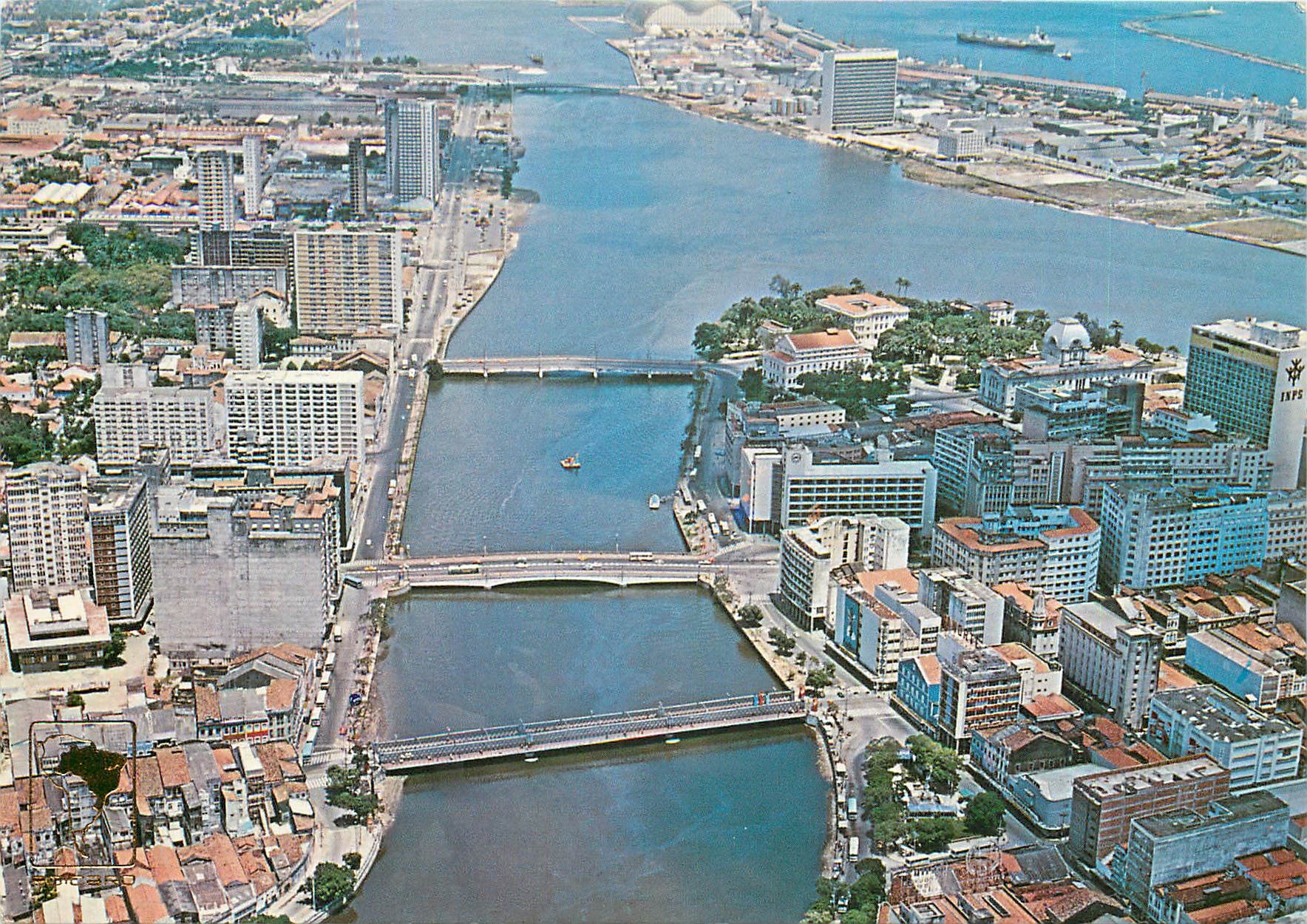 CPM Brasil Recife PE Aerial view of downtown 