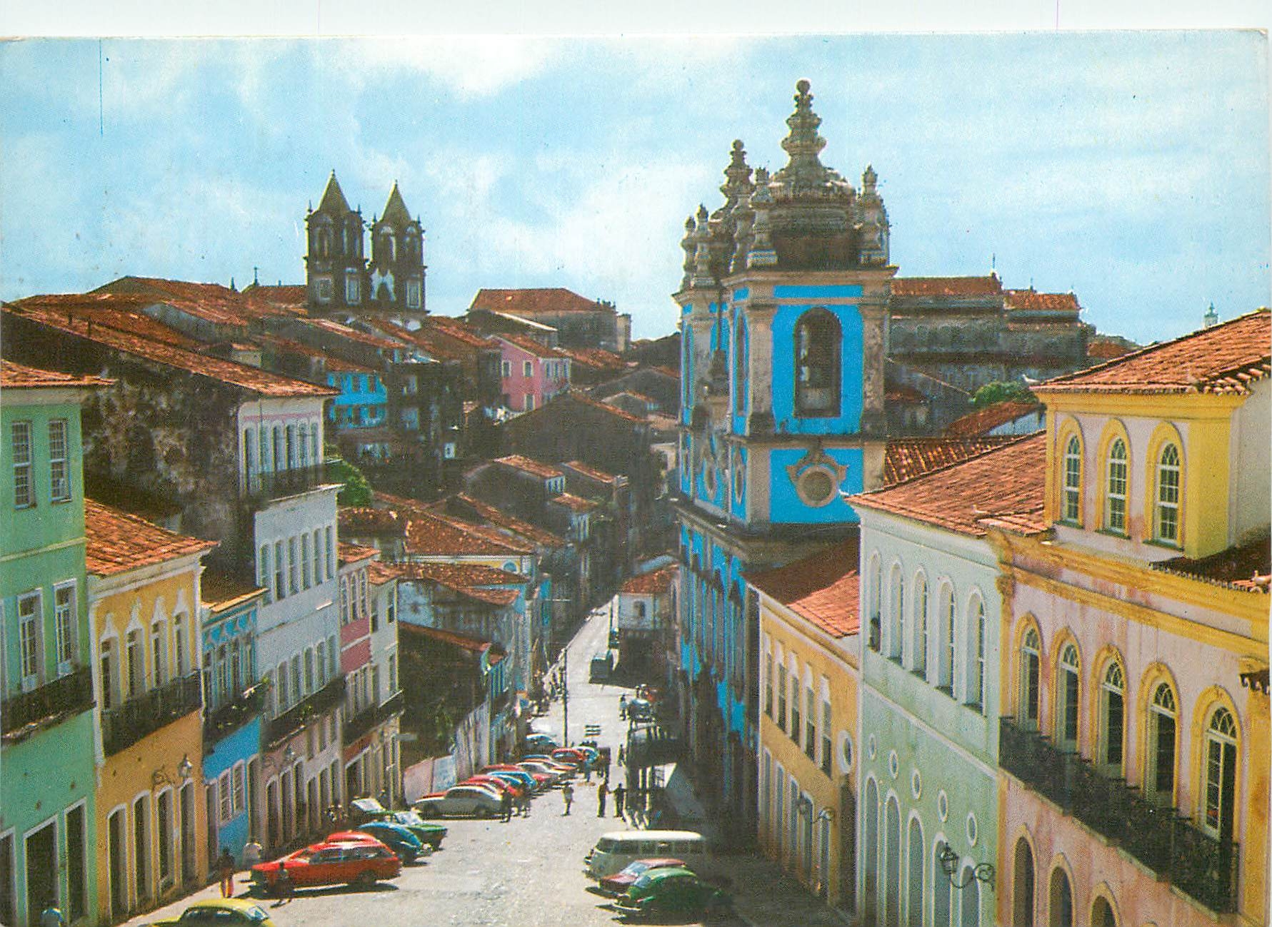 Vue de Salvador — Pélourin et église Nossa Senhora dos Pretos — Comércio de Postais Ltda. N° 193