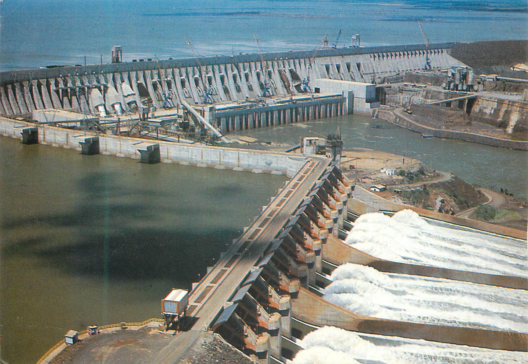 CPM Foz do Iguacu Aerial view Itaupu The biggest hydroelectric plants of the world 