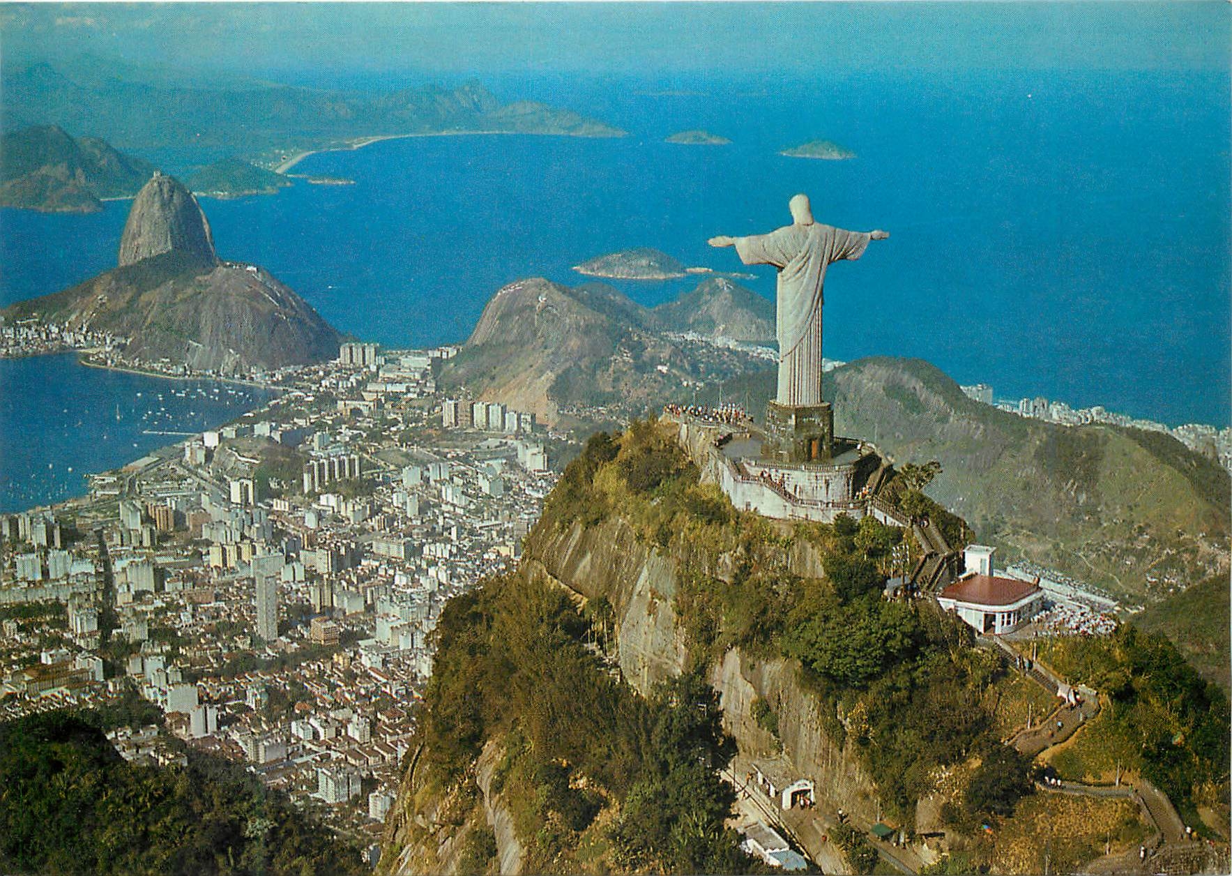CPM Brasil Turistico Rio de Janeiro Panoramic view of Guanabara bay 