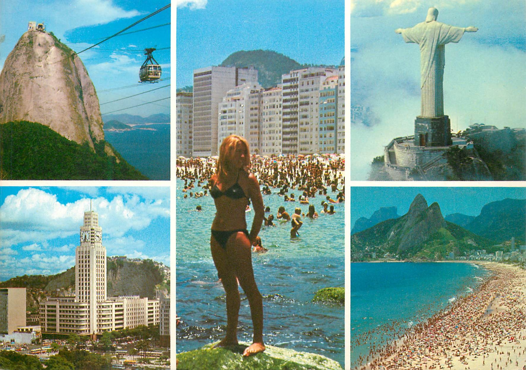 CPM Brasil Turistico Rio de Janeiro The wonderful City synthesis of charms and beauty 