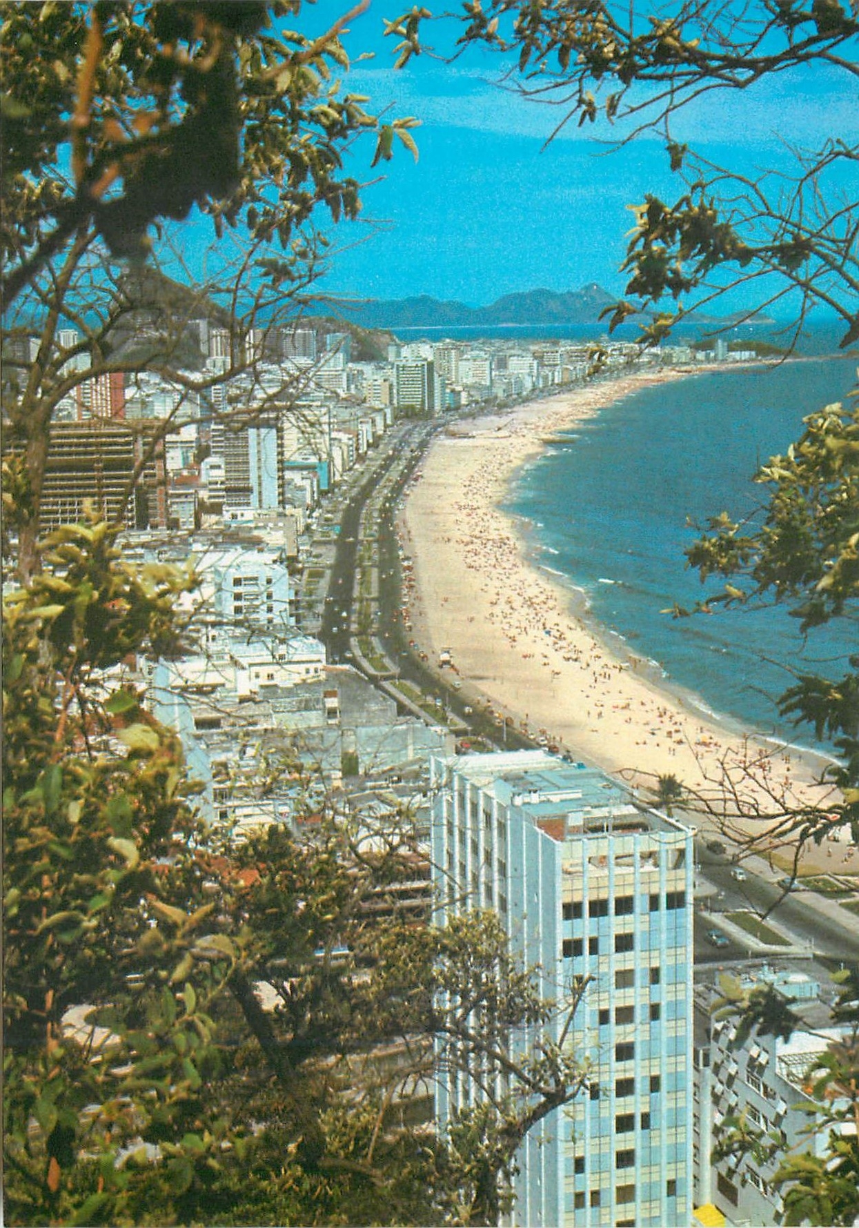 CPM Brasil Turistico Rio de Janeiro Vista parcial de Praia do Lebion 