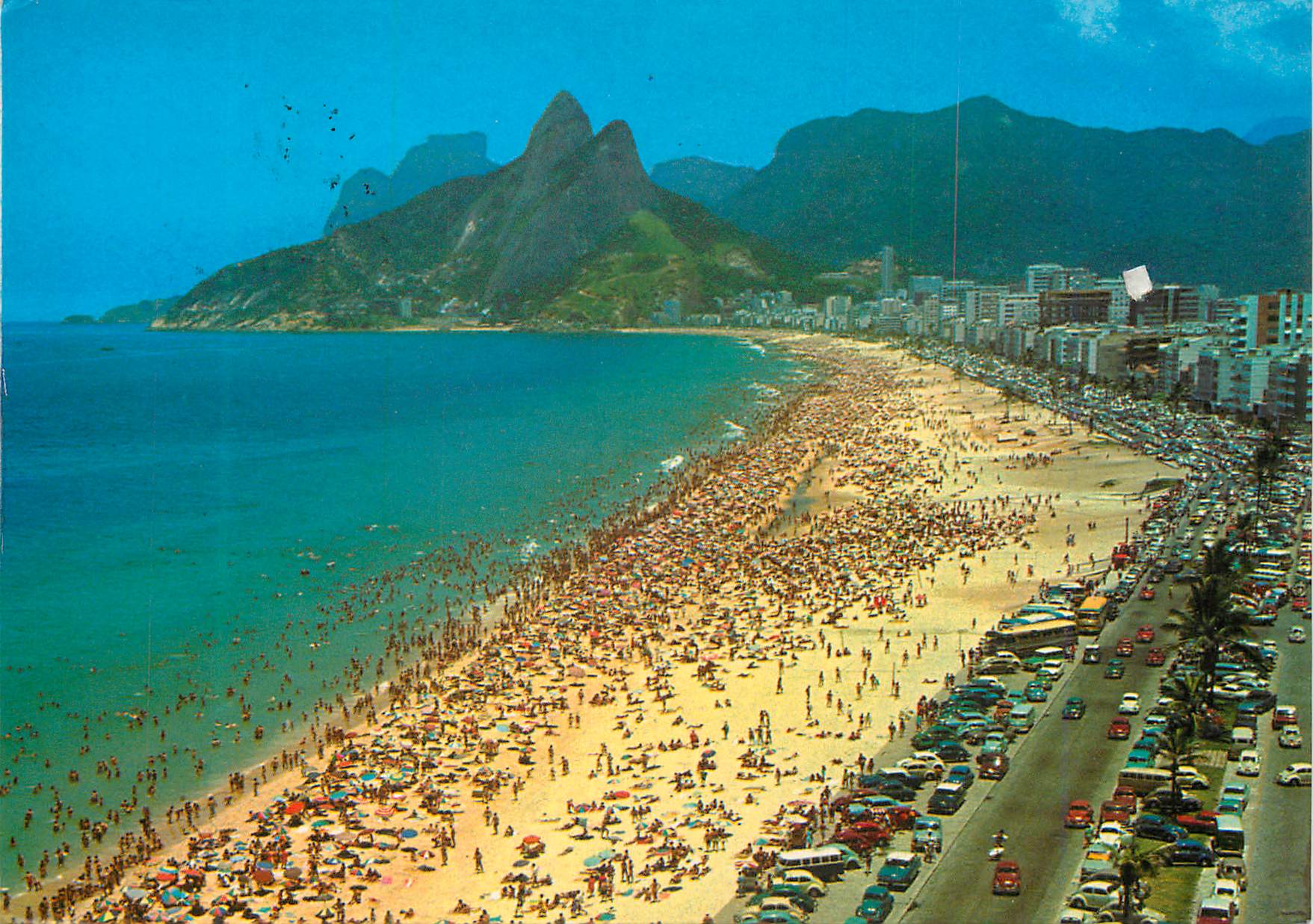 CPM Brasil Turistico Rio de Janeiro Aerial view of Ipanema 