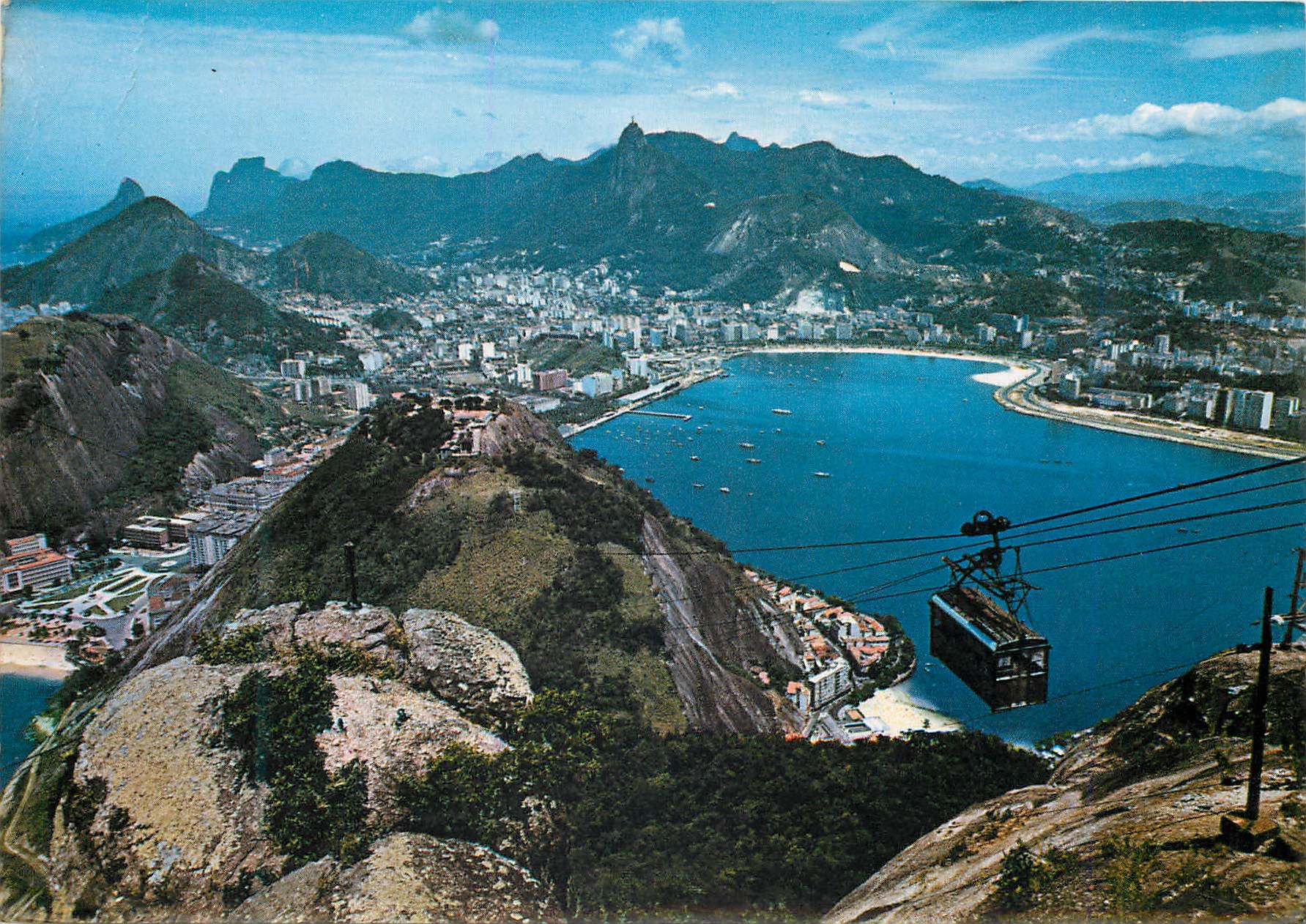 Rio de Janeiro — vue panoramique du Pão de Açúcar — éditeur Brasília Turístico