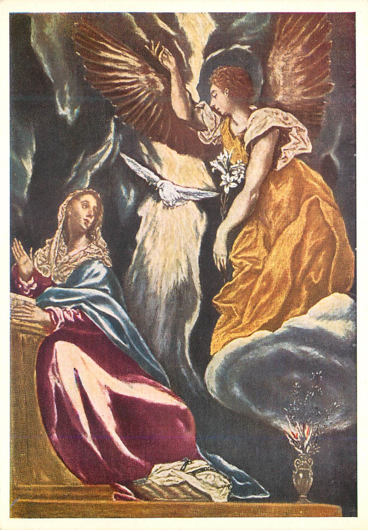 CPM El Greco The Annunciation Sao Paulo Museum 