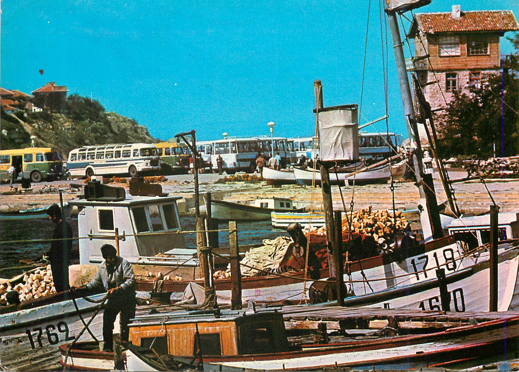 CPM Nessebre le port Bateaux de peche