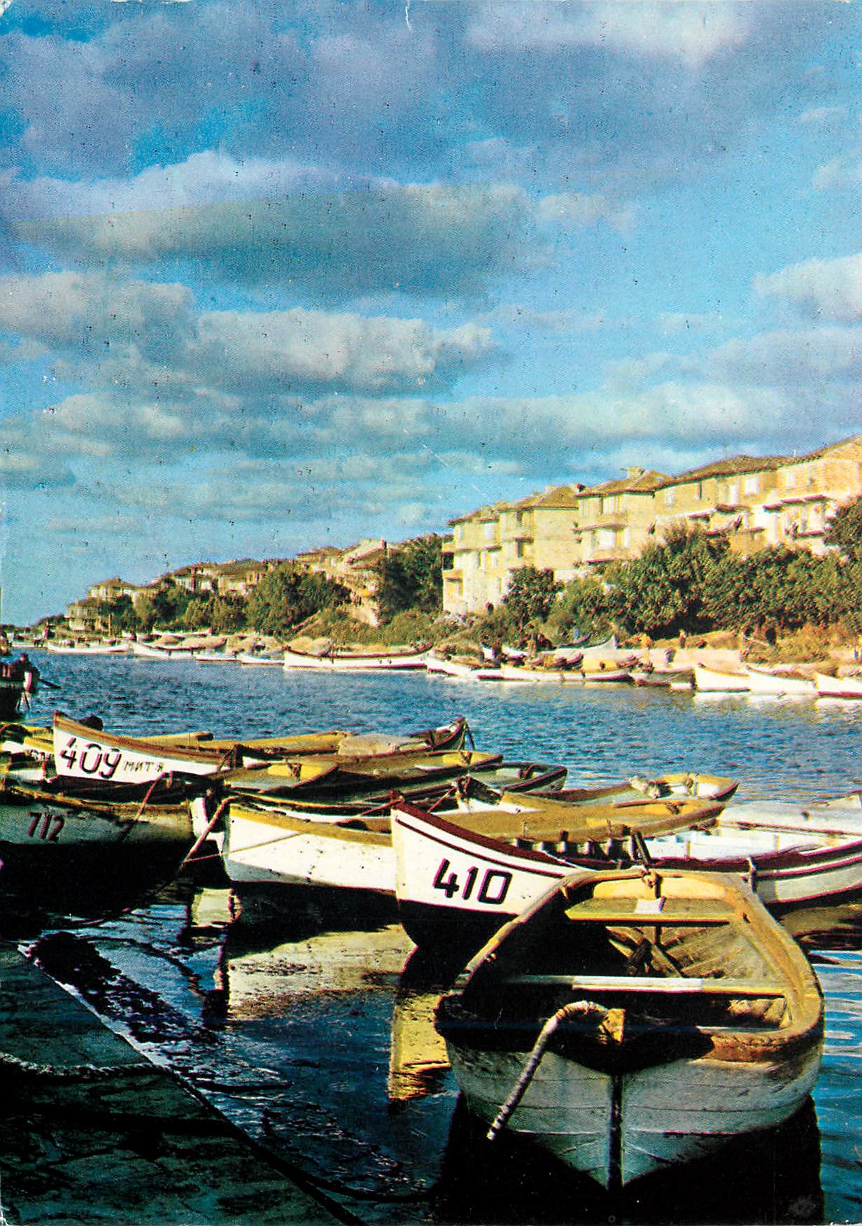 CPM Sozopol le port Bateaux de peche