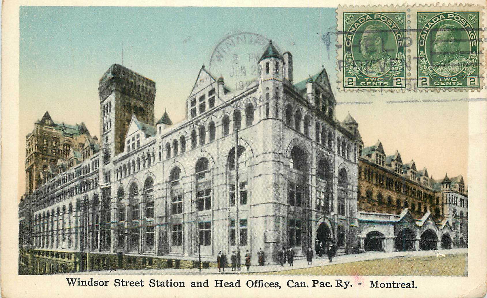 CPA Windsor Street Station and Head Offices Canada Montreal 