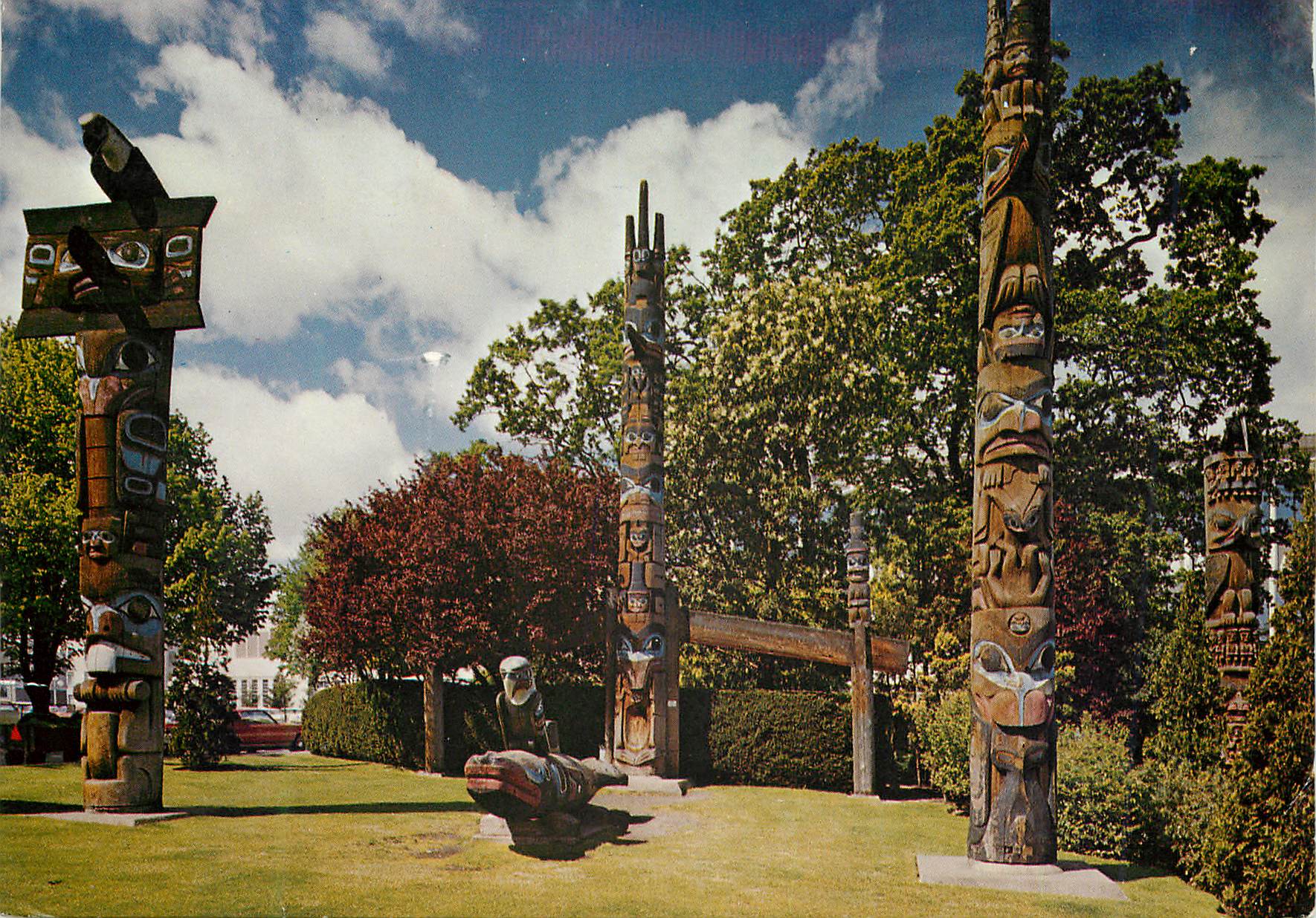 CPM Totem Poles Thunderbird Park Victoria BC 
