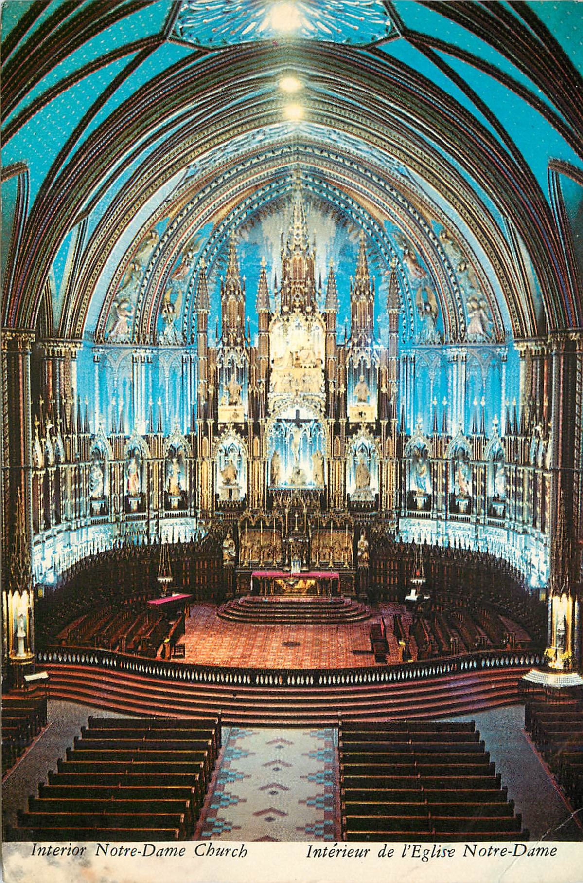 CPM Interieur de l'Eglise Notre Dame Montreal Que Canada 