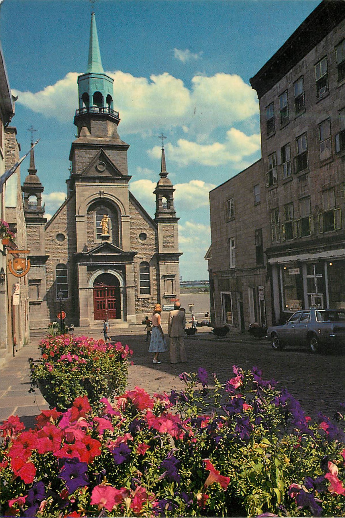 CPM Vieux Montreal Quebec L'Eglise Notre Dame de Bon Secours est l'un des plus vieux temples catholiques a Montreal 