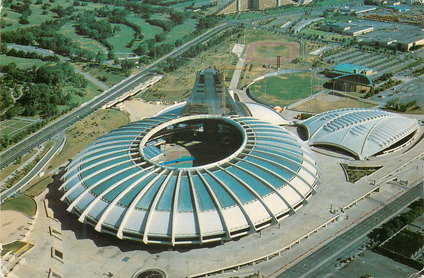 CPM Montreal Quebec Canada Vue aerienne du Parc olympique 