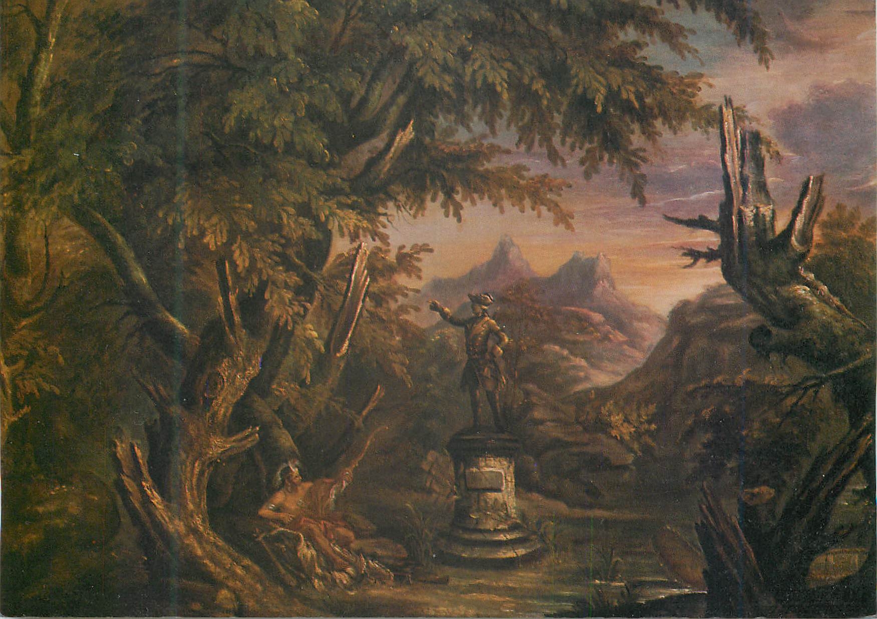 CPM Joseph Legare Paysage au monument a Wolfie Huile sur toile 