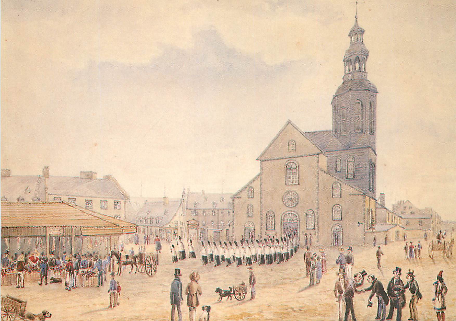 CPM James P Cockburn La procession de la Fete Dieu a ND de Quebec 