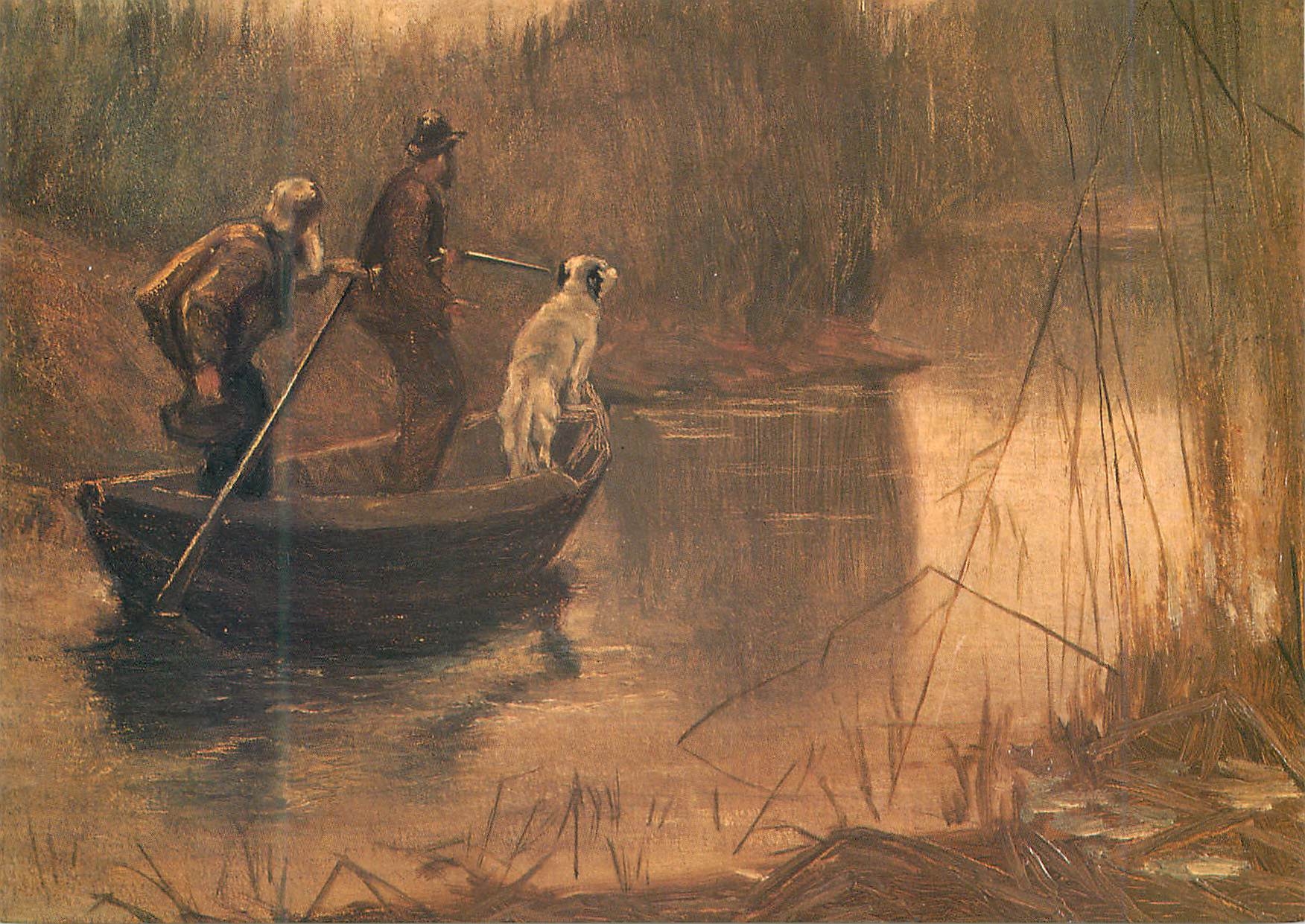 CPM Ozias Leduc Chasse aux canards par un matin brumeux 