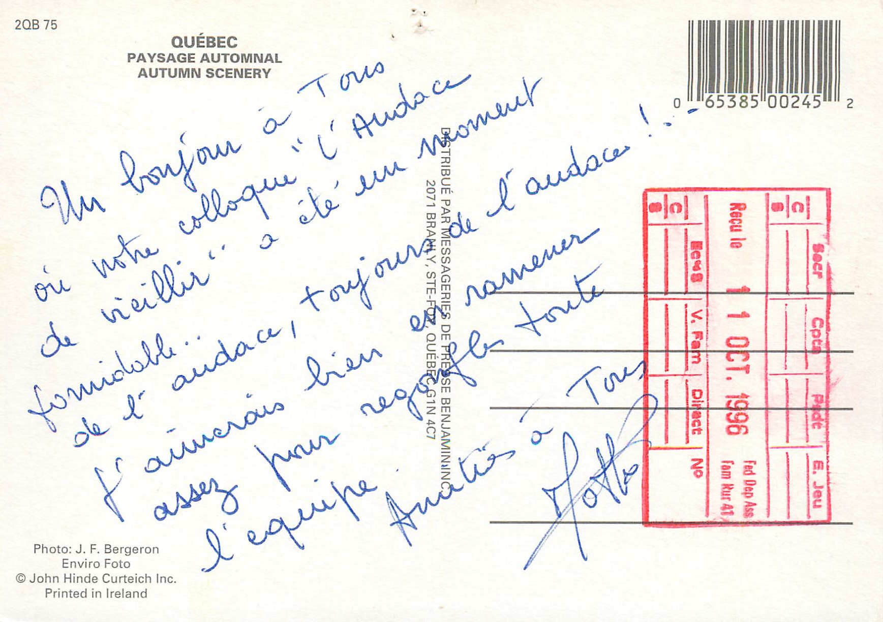 CPM Quebec  — Back