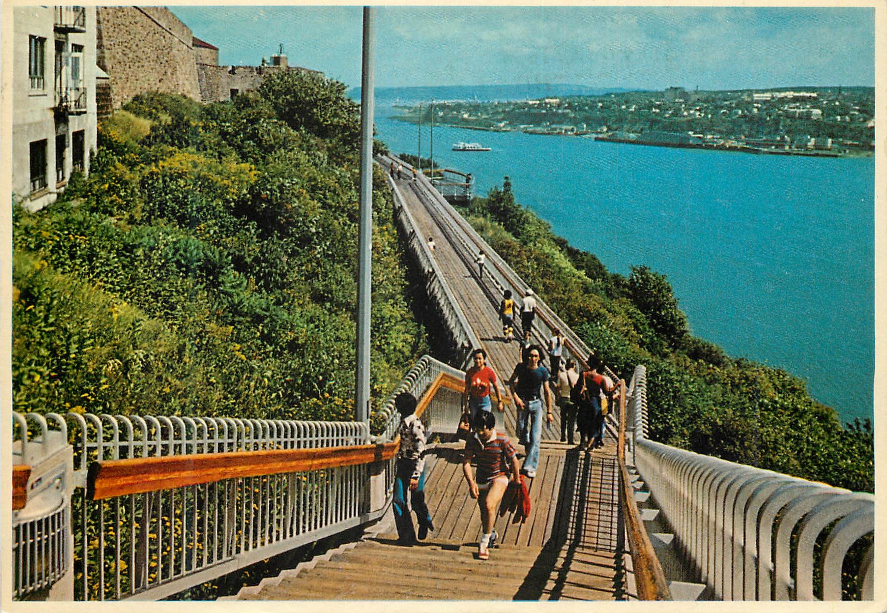CPM Quebec Que La Promenade des Gouverneurs longeant la Citadelle 