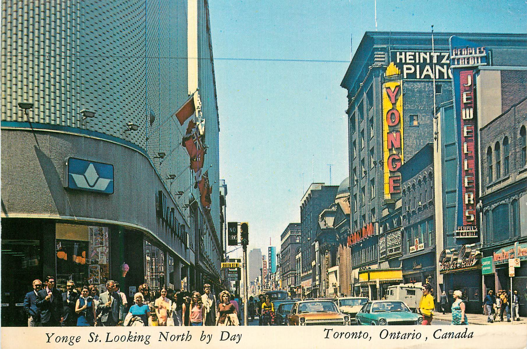 CPM Yonge St Looking North by Day Toronto Ontario Canada 