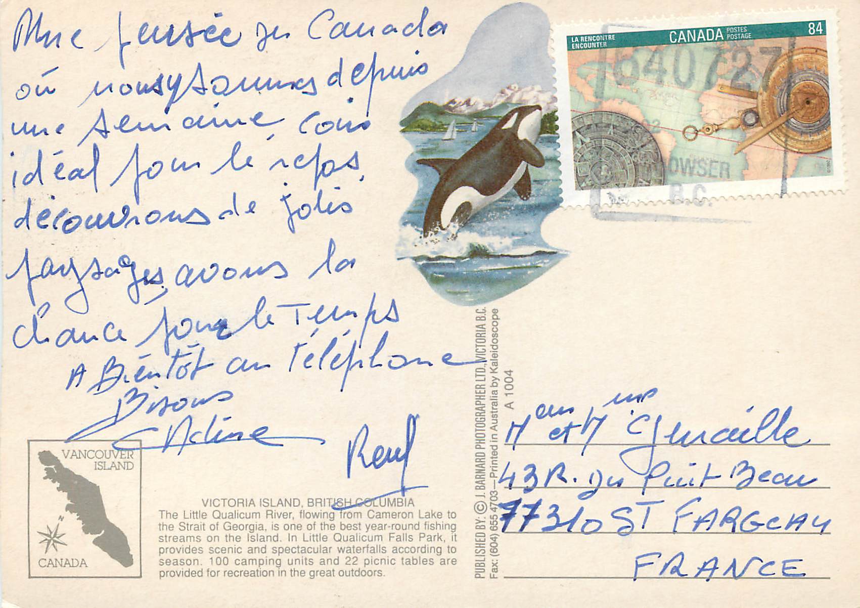 CPM Victoria Island British Columbia  — Back