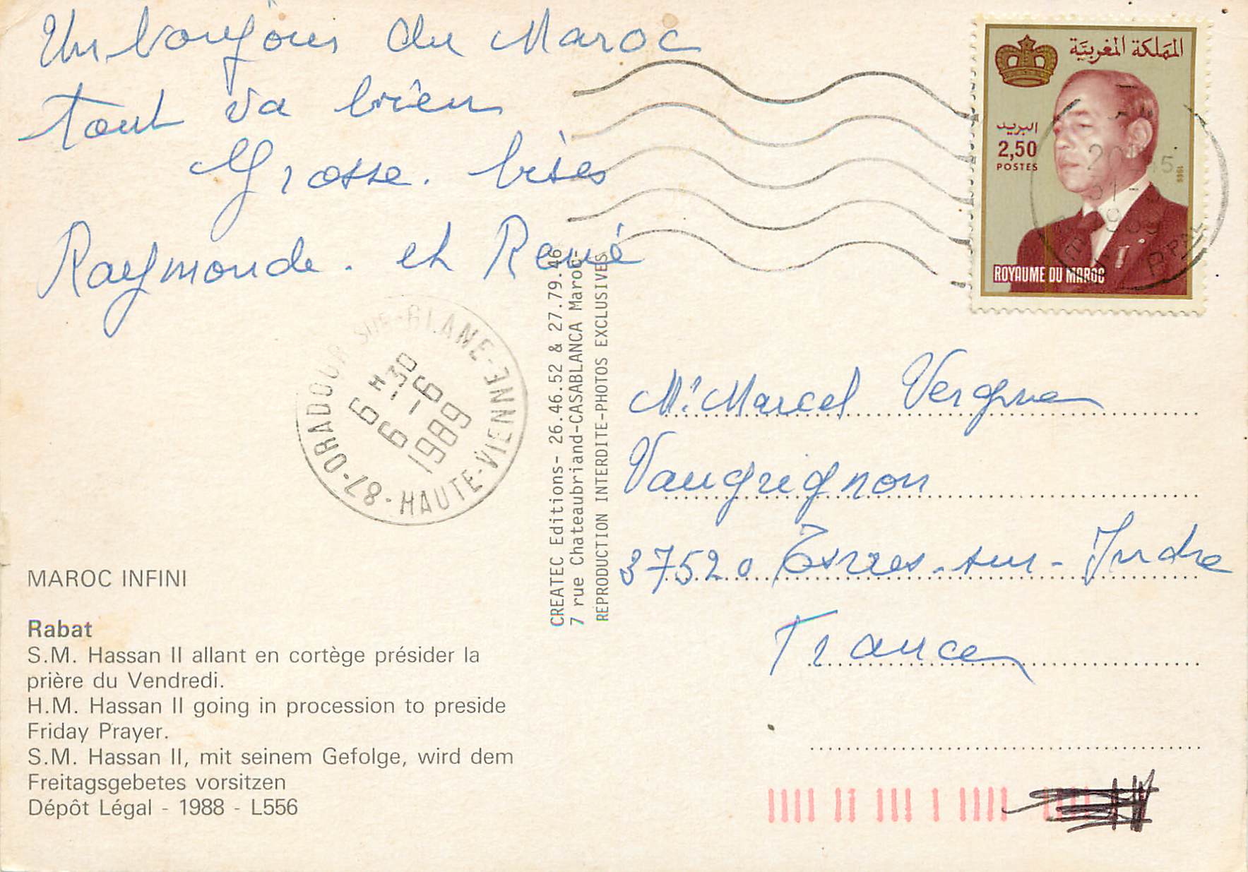 CPM Rabat  — Rückseite