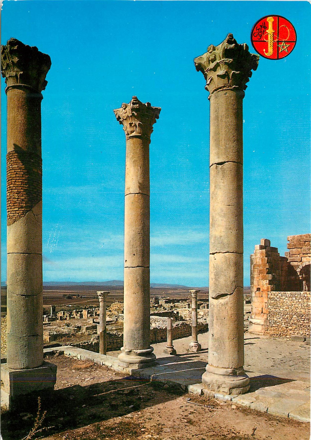 CPM Volubilis Basilique Judiciaire vue du Temple du Capitol 