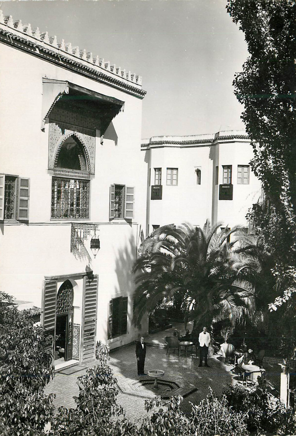 CPM Fes Maroc Hotel Palais Jamai Patio 
