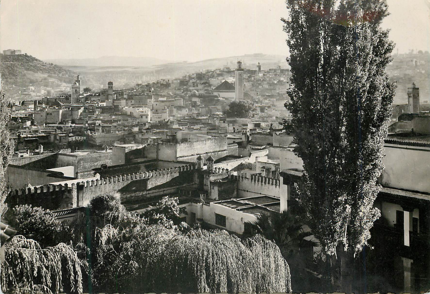 Fès (Maroc) — Vue sur la Médina — Hôtel Palais Jamaï, série 852