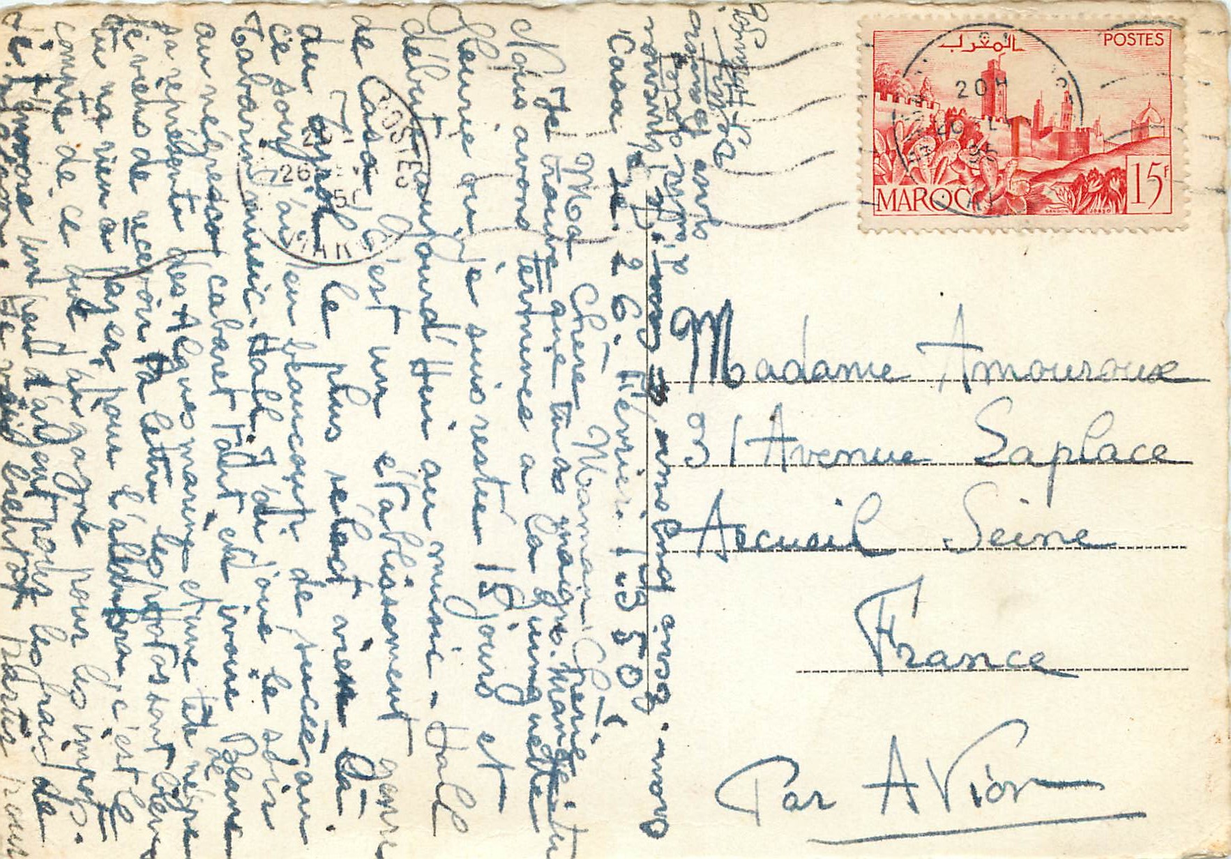 Casablanca — L'Hôtel des Postes — Photo Flandrin — Reverso