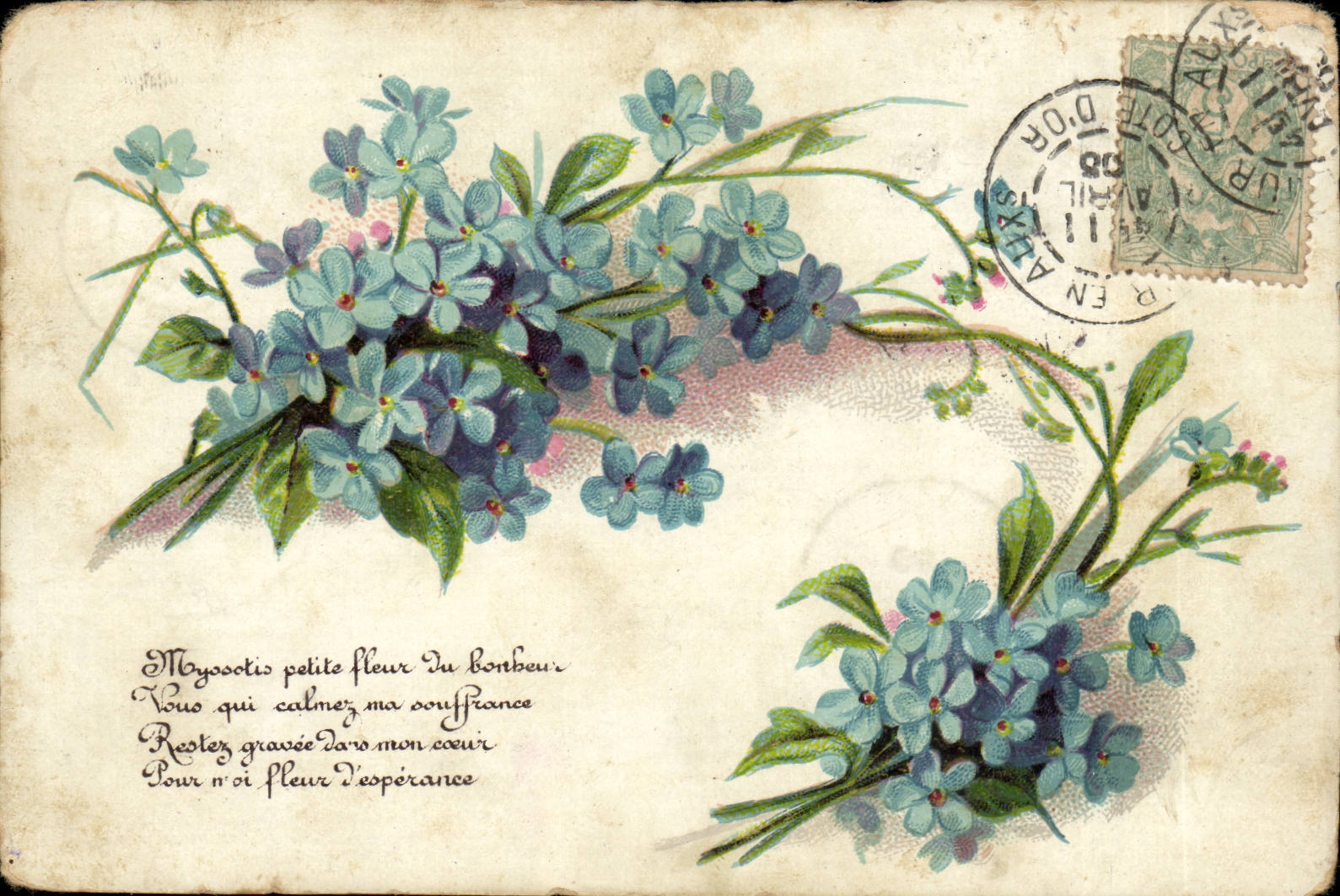 CPA Fantaisie Fleurs