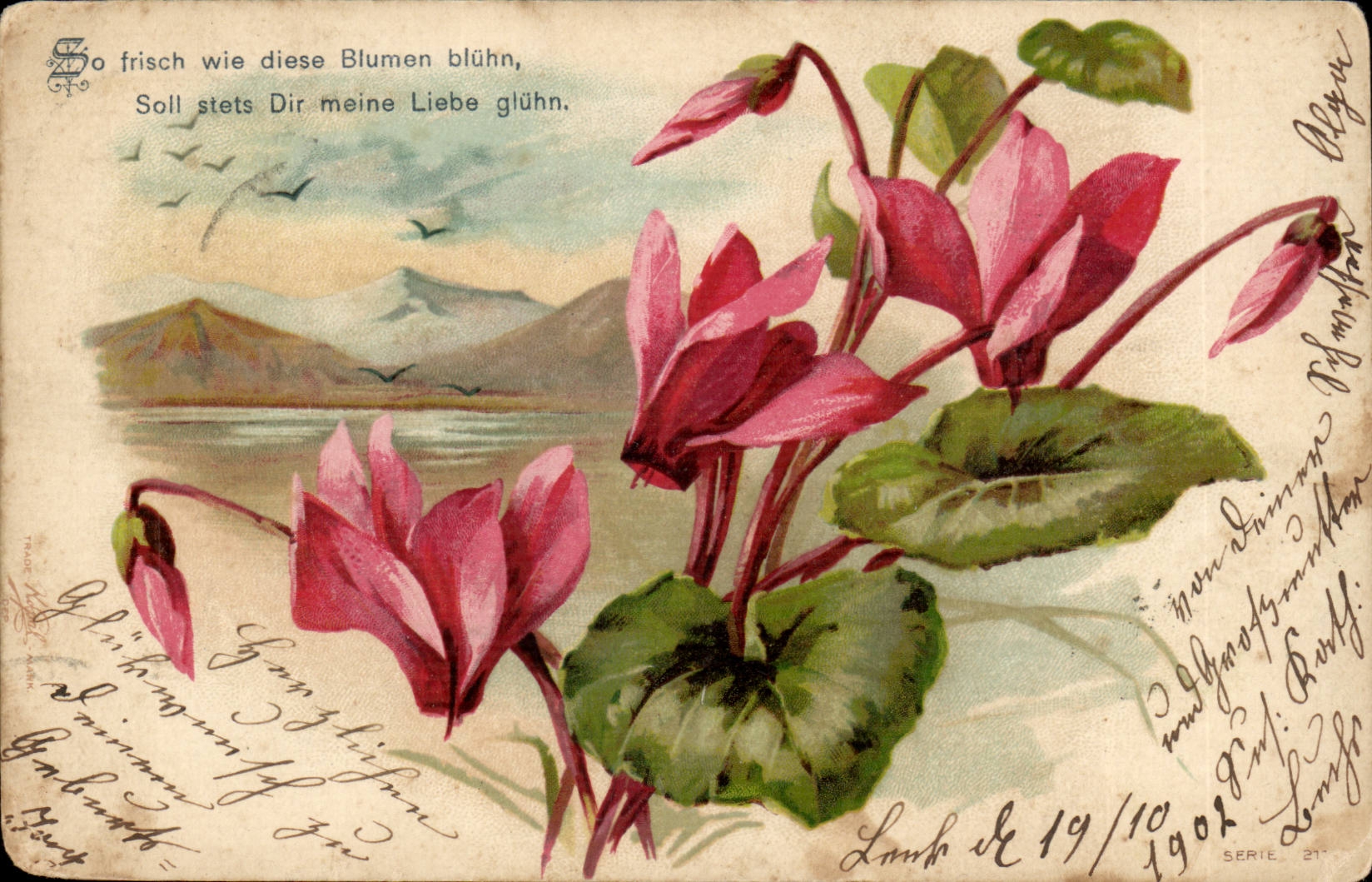 CPA Fantaisie Fleurs