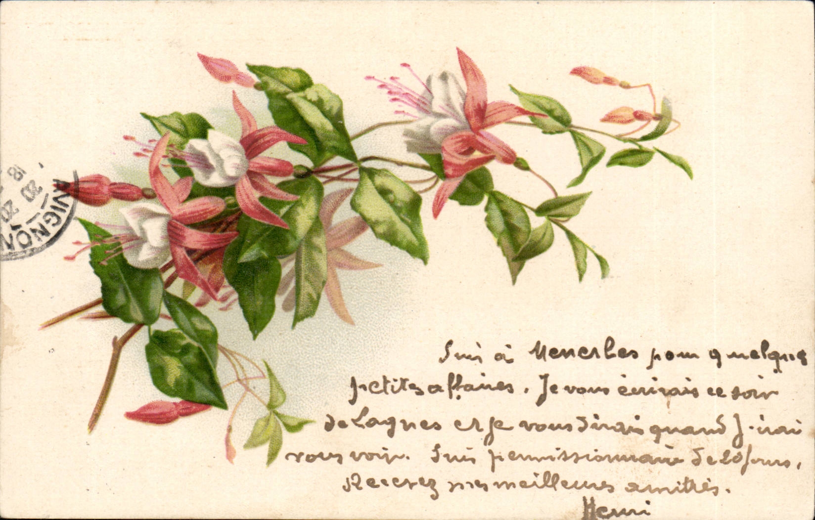 CPA Fantaisie Fleurs