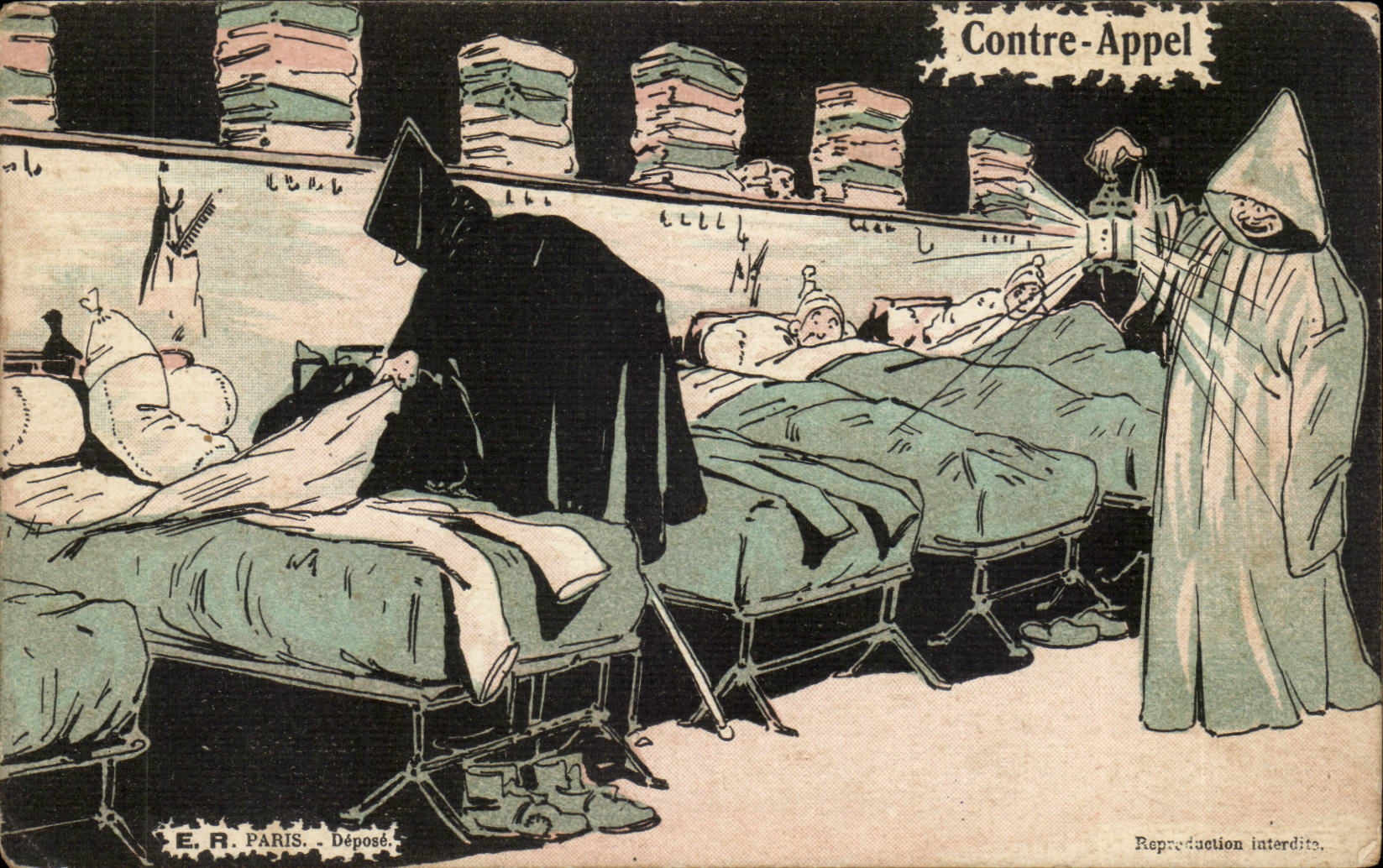 CPA Fantaisie Contre appel Illustrateur Humour 