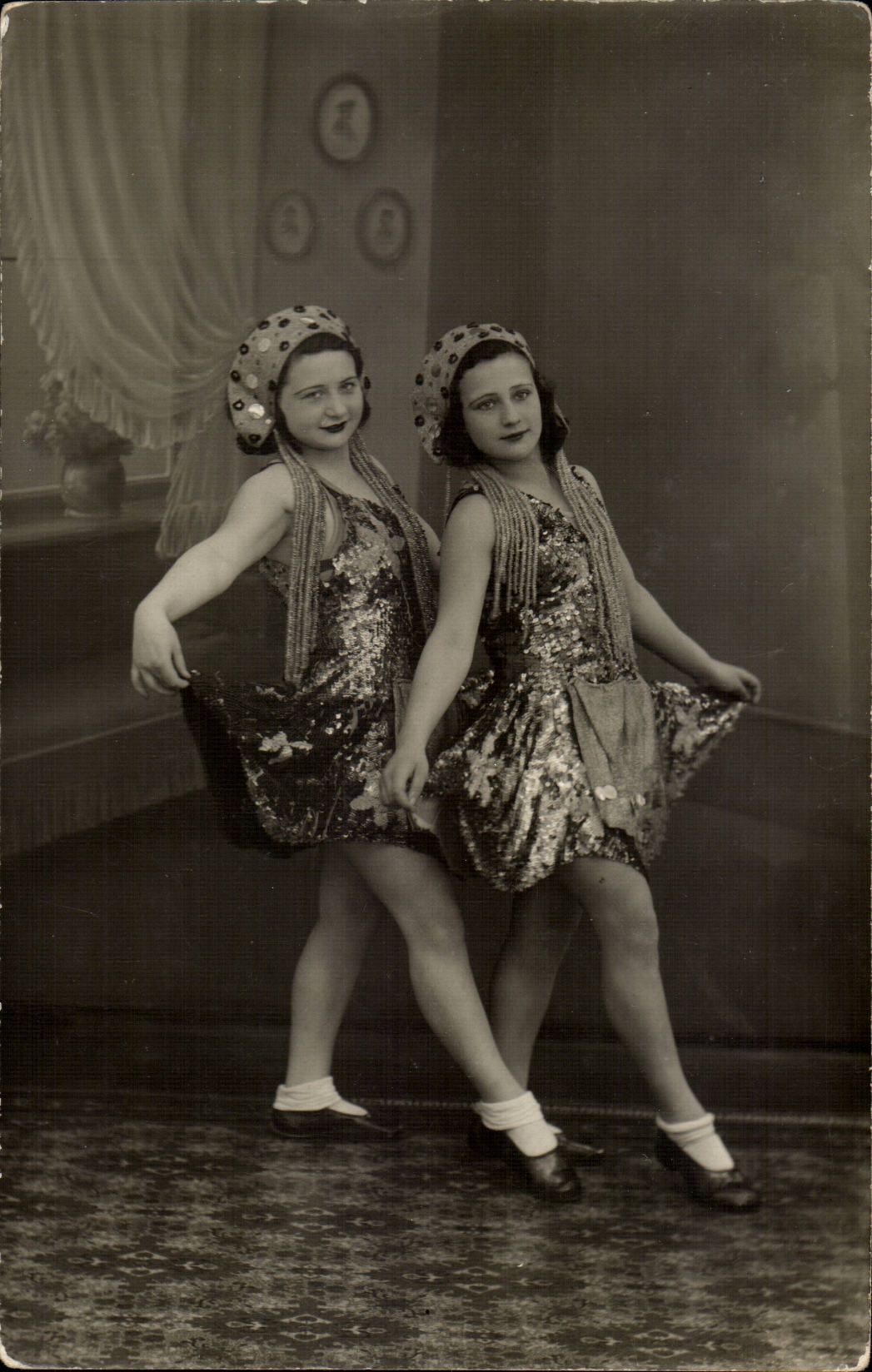 CARTE PHOTO Algerie Constantine Victor Calinez 23 2 34 Banola Danseuses