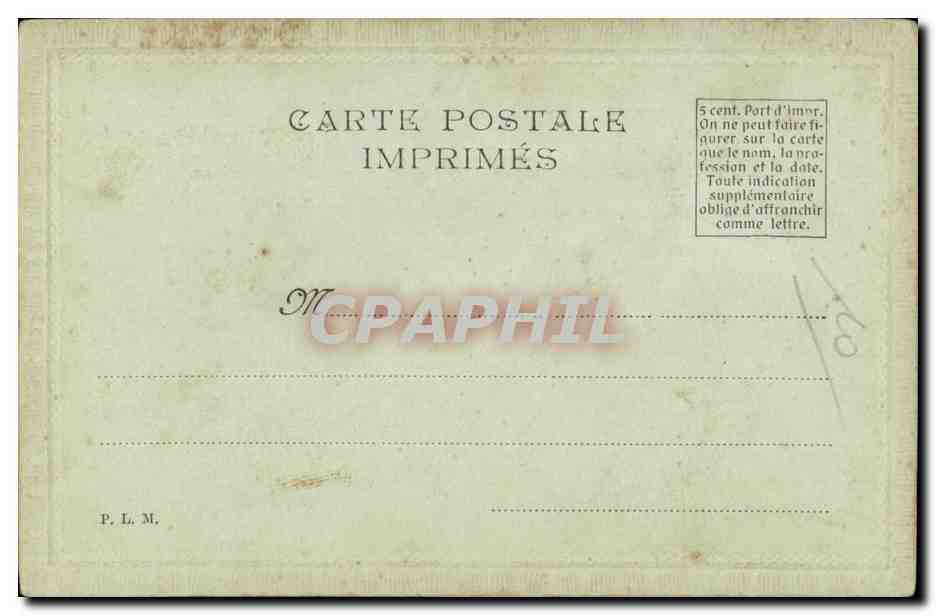 CPA Fantaisie Fleurs  — Rückseite