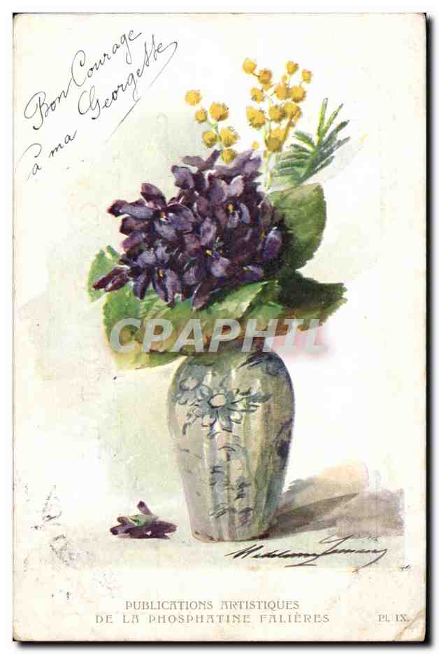CPA Fantaisie Fleurs