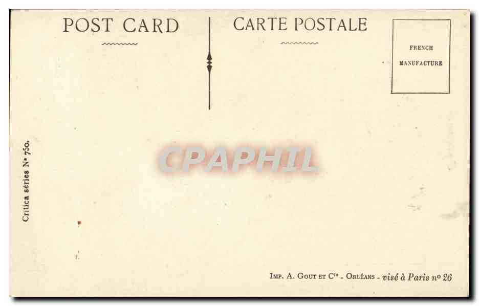 CPA Fantaisie Militaria General Joffre — Rückseite