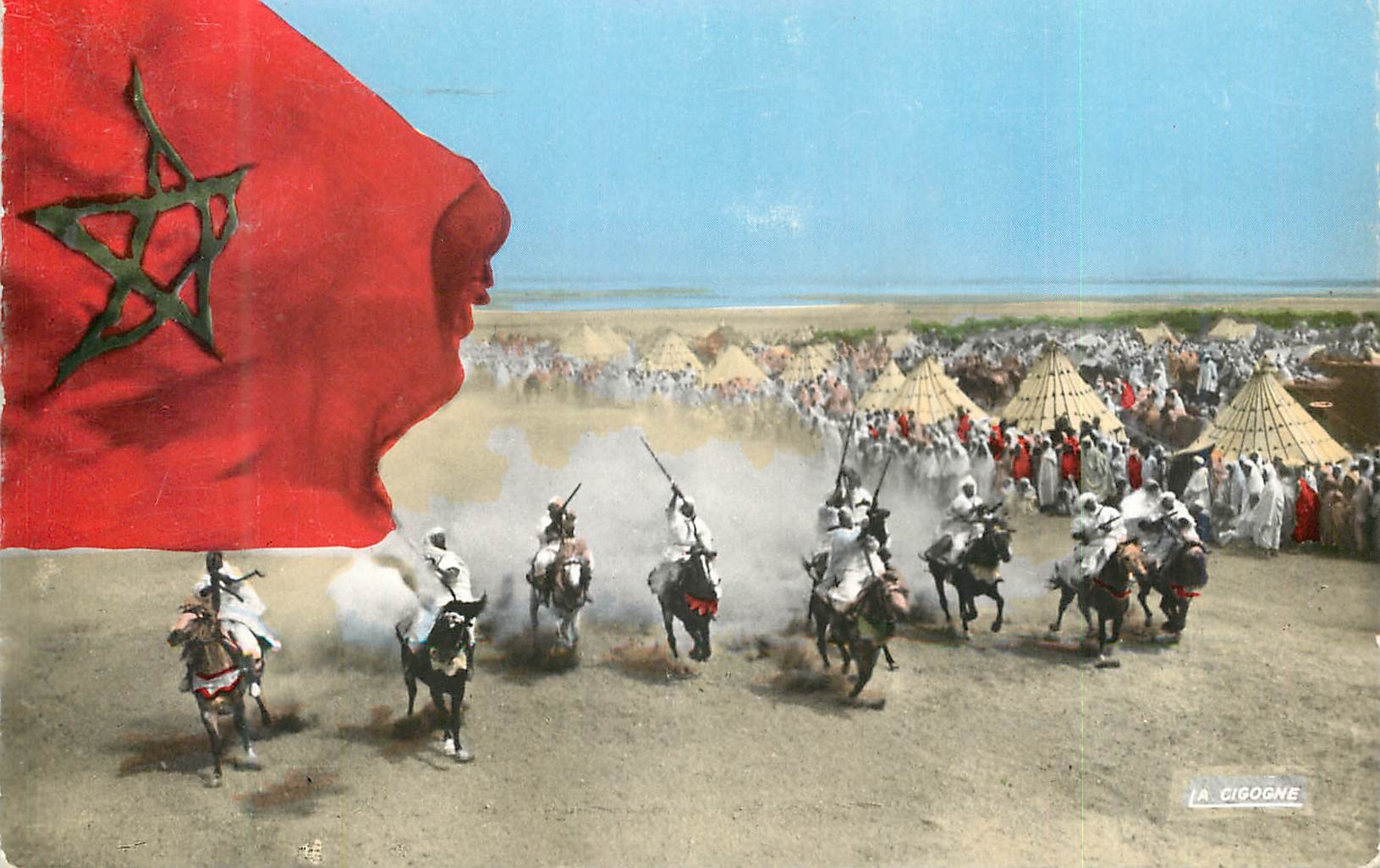 CPM Scenes et types fantasia Chevaux