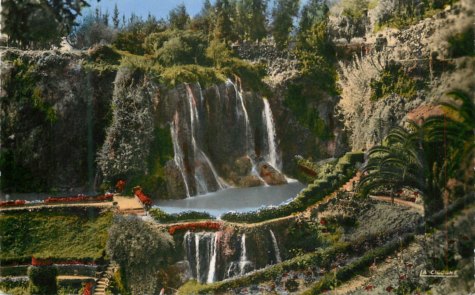 CPM Meknes vallee heureuse d'emile pagnon chute d'eau