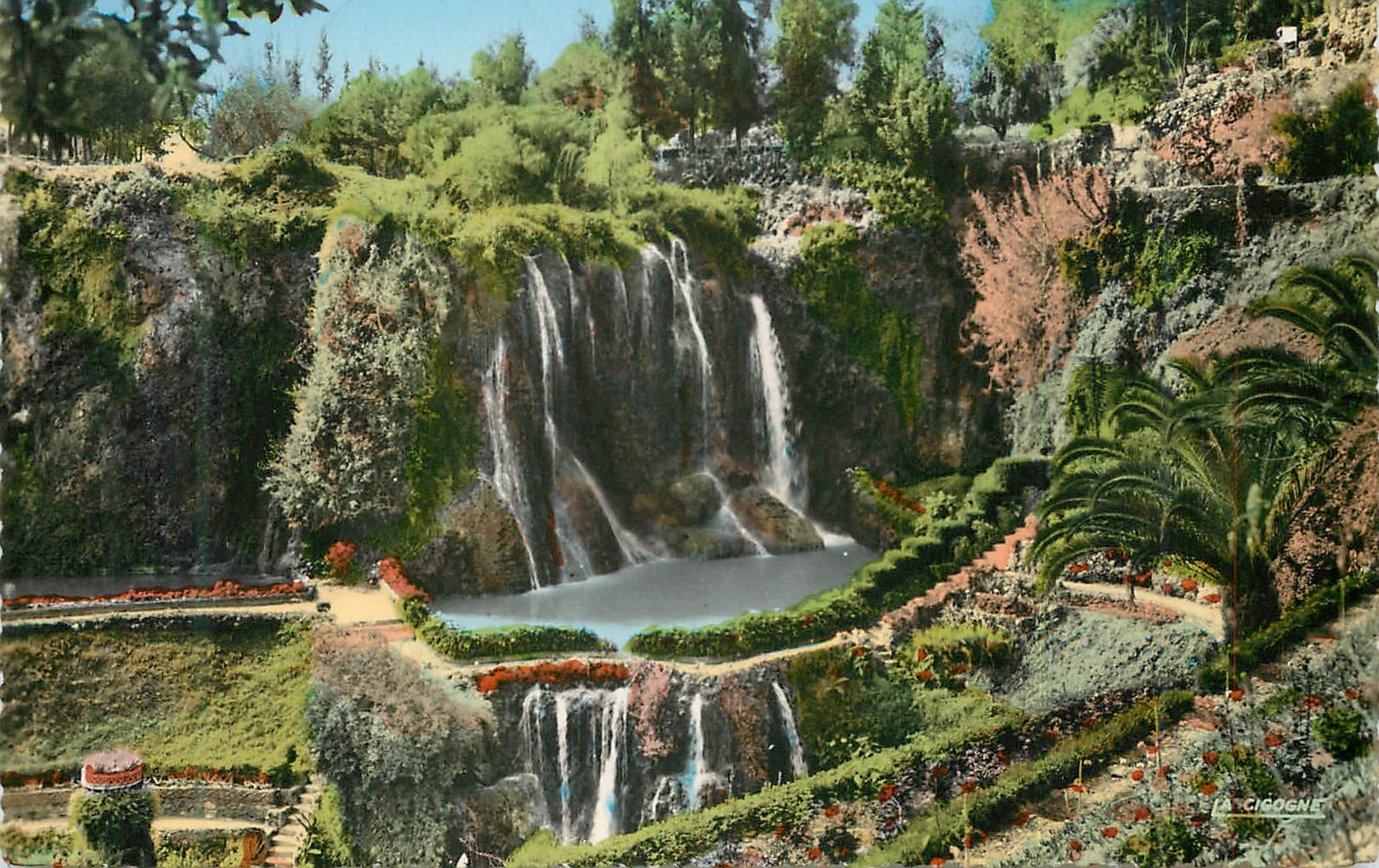 CPM Meknes vallee heureuse d'emile pagnon chute d'eau
