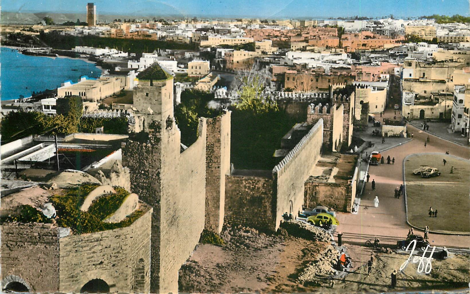 CPM Rabat les oudaia et vue sur la tour hassan