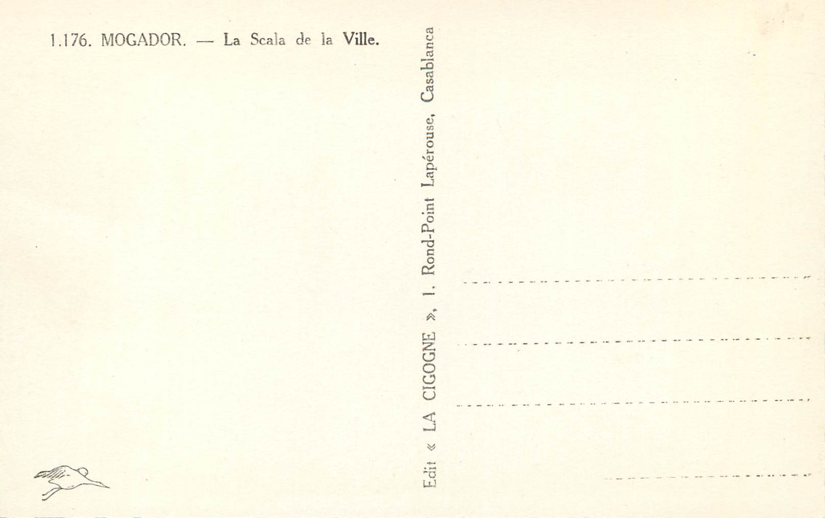 CPM Mogador la scala de la ville — Rückseite