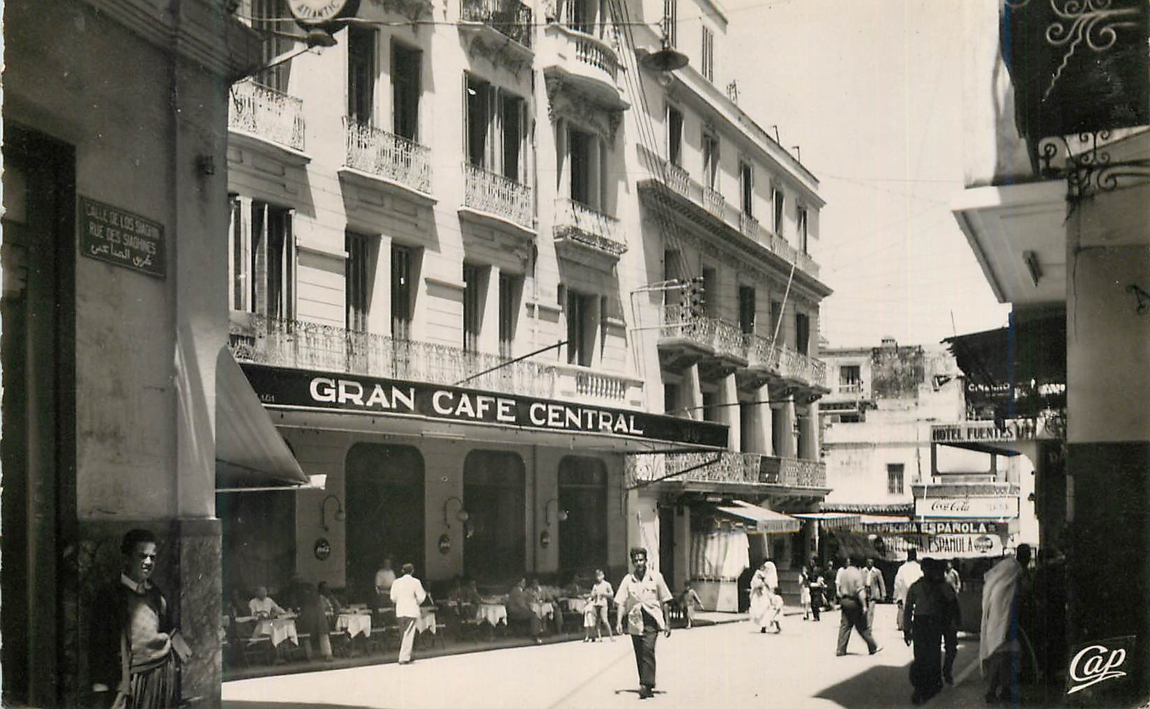 CPM Tanger la place du petit socco Gran Cafe Central
