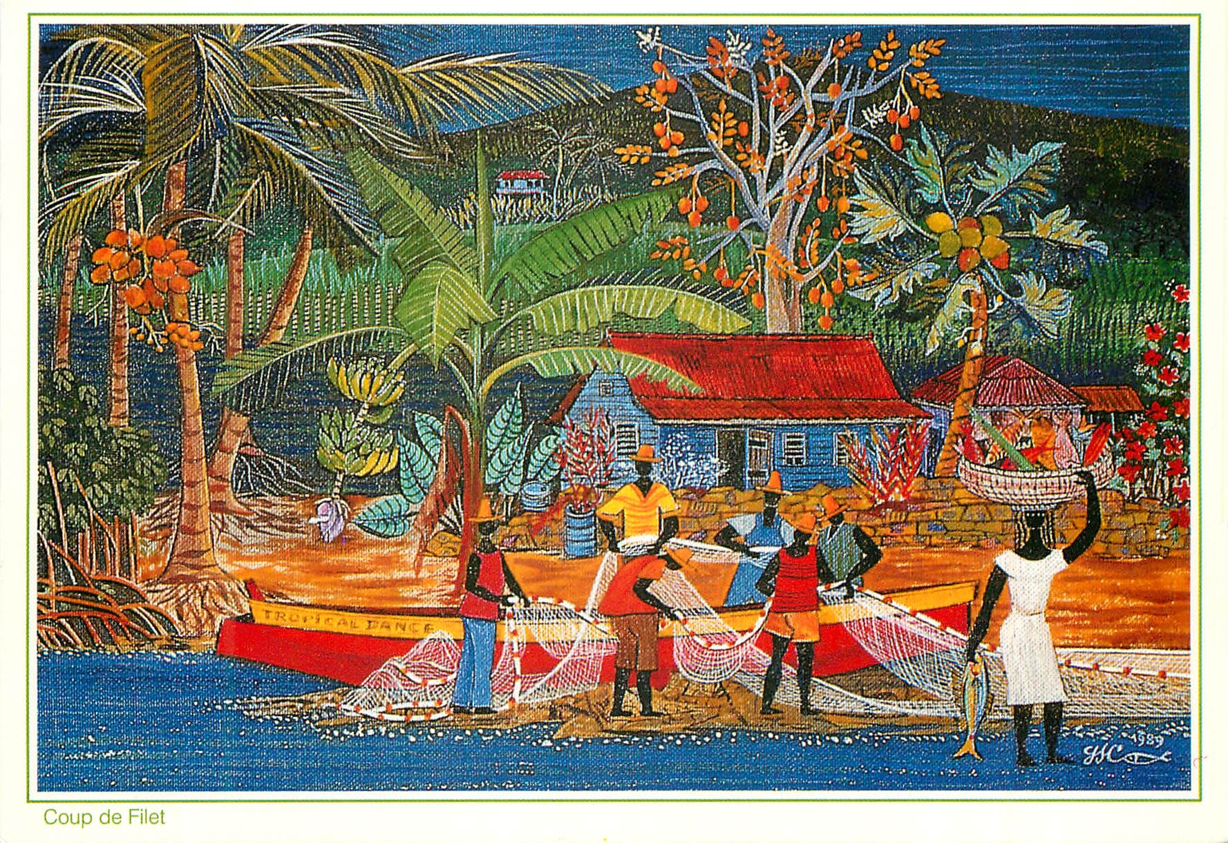 CPM Images des Antilles Coup de filet Tropical dance