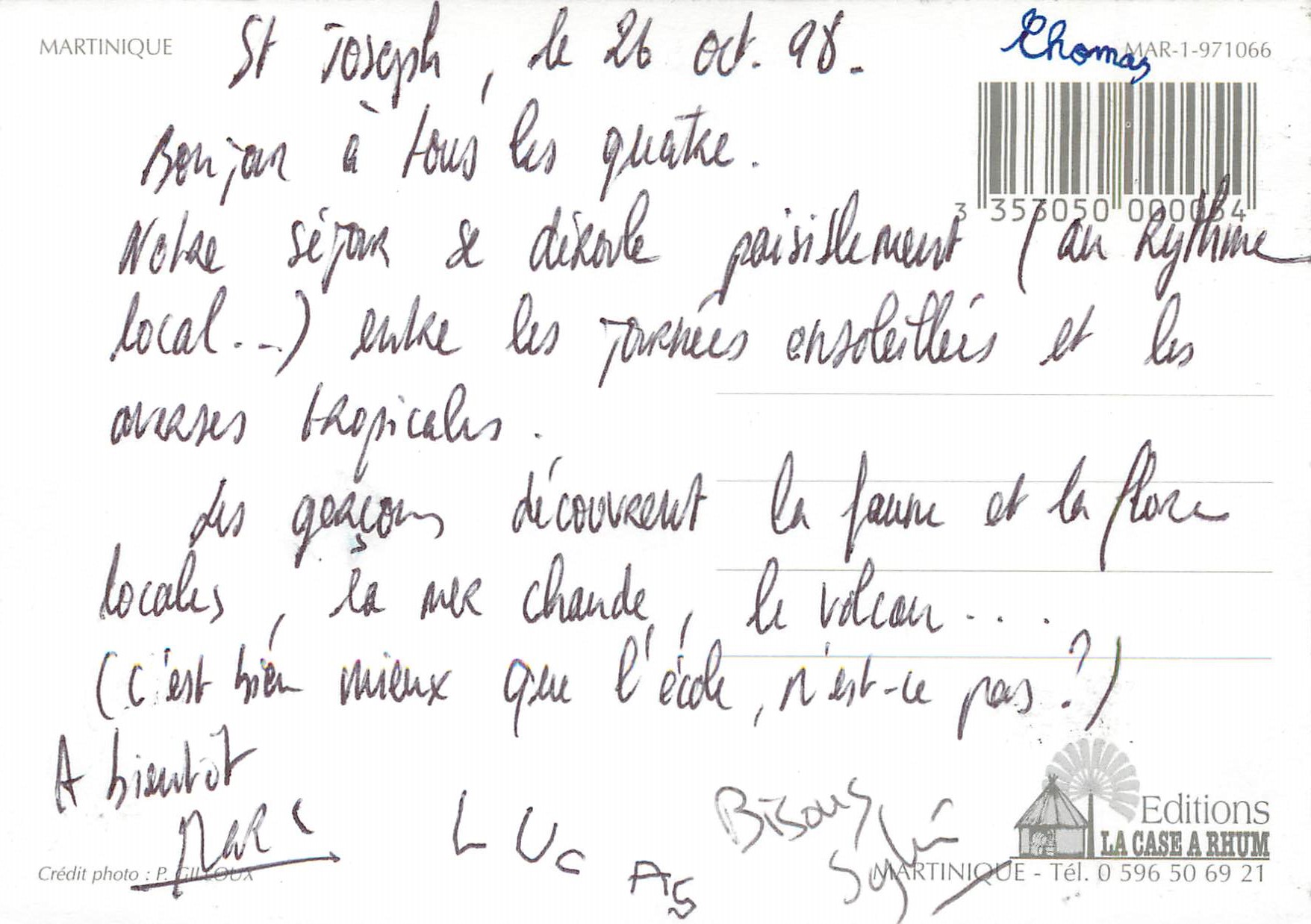 CPM Martinique — Rückseite