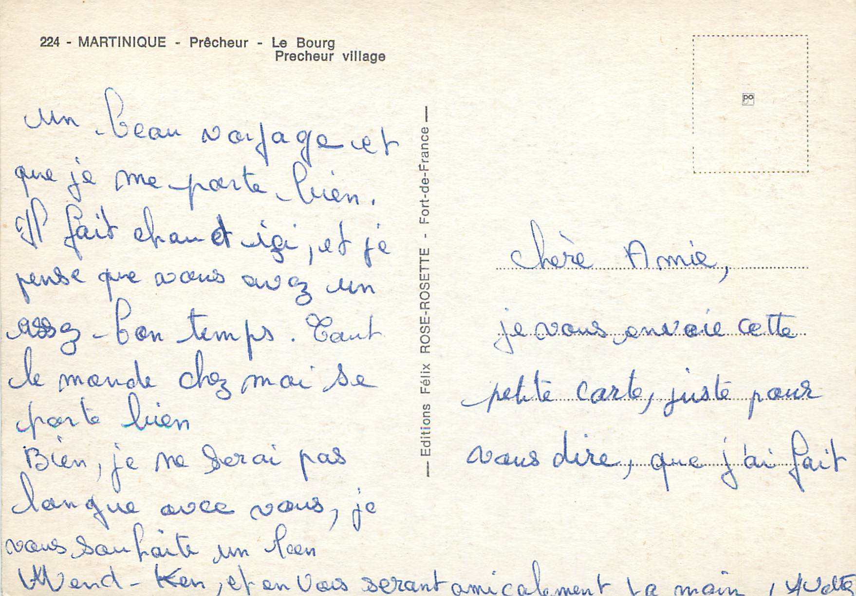 Précheur — Le Bourg — Éditions ROSE-ROSETTE — Rückseite